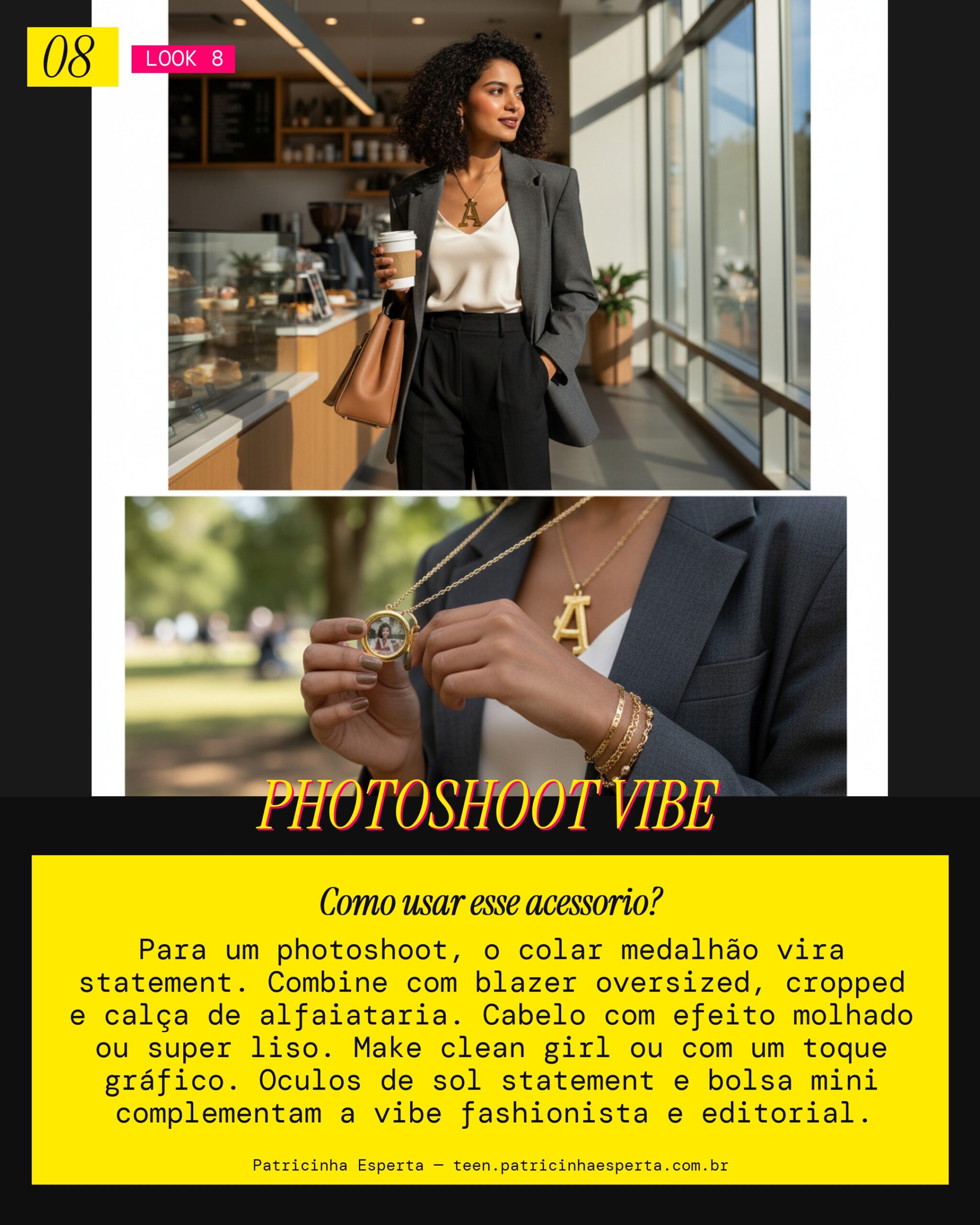 Colar Medalhão: Editorial Aesthetic