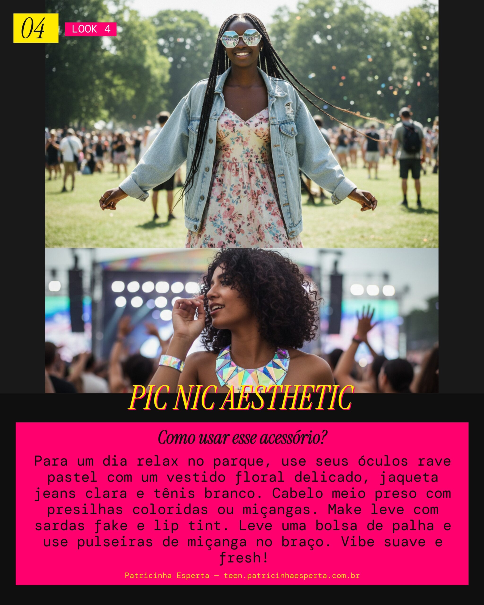 Passeio no Parque: Pic Nic Aesthetic com Óculos Rave Pastel