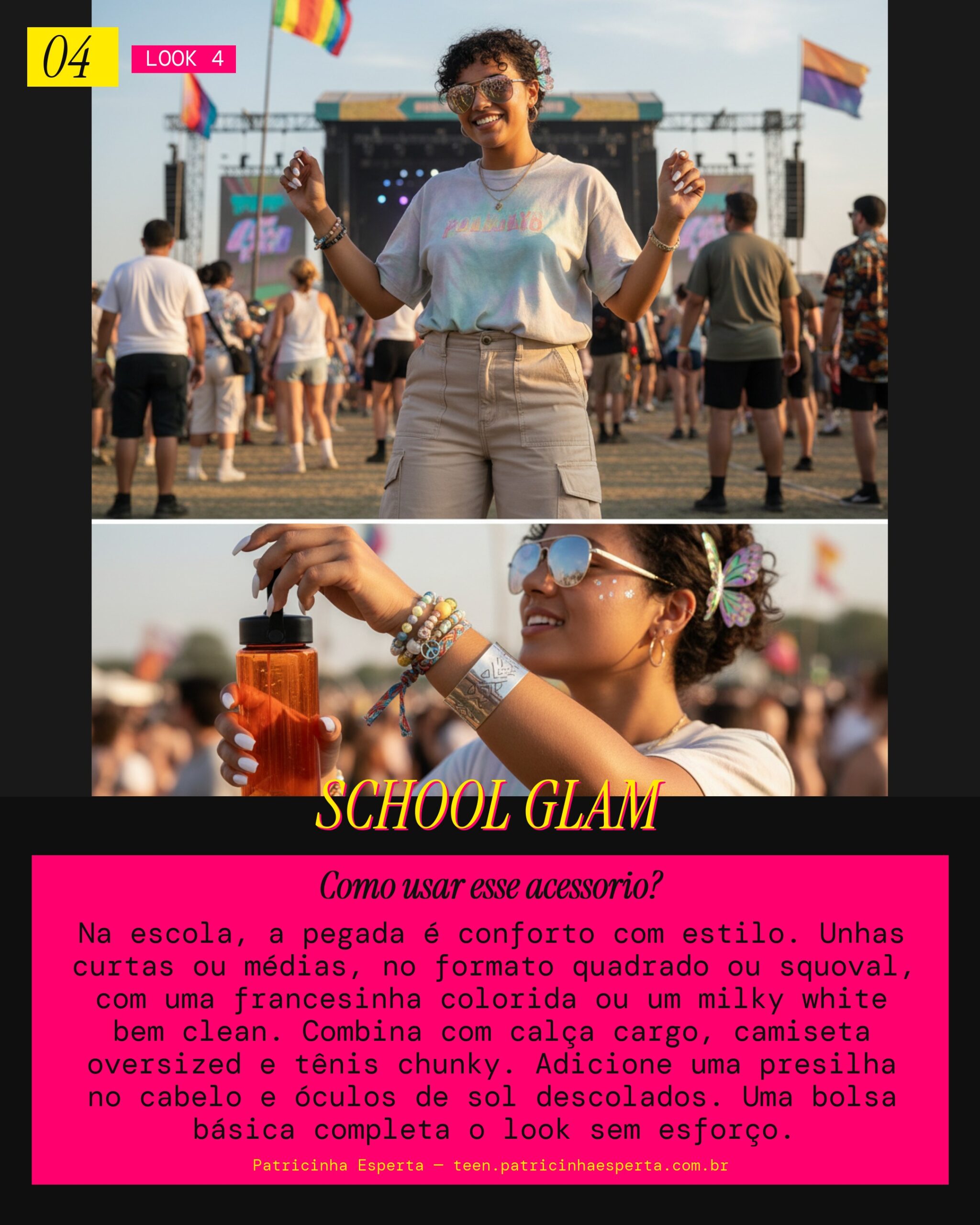 Look 4: Unhas Bold para a Escola Cool