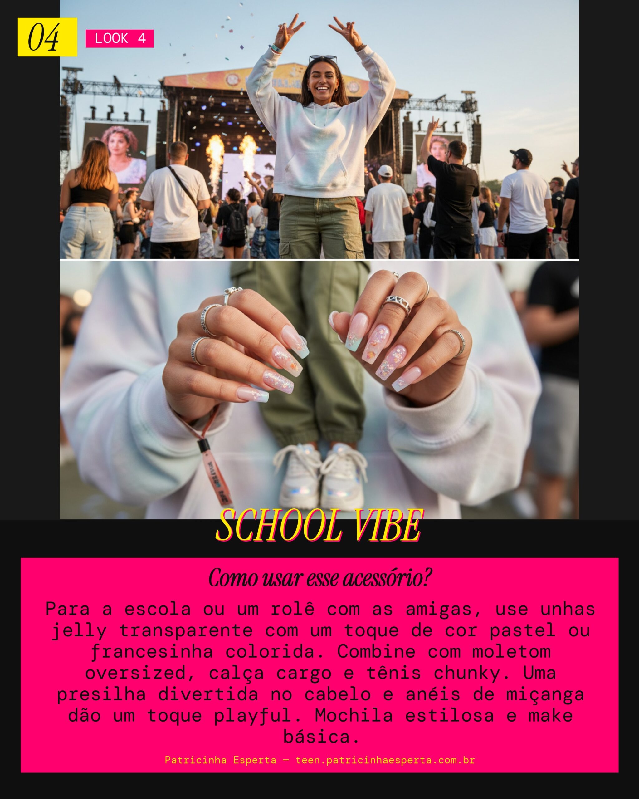 Look 4: Jelly School Cool