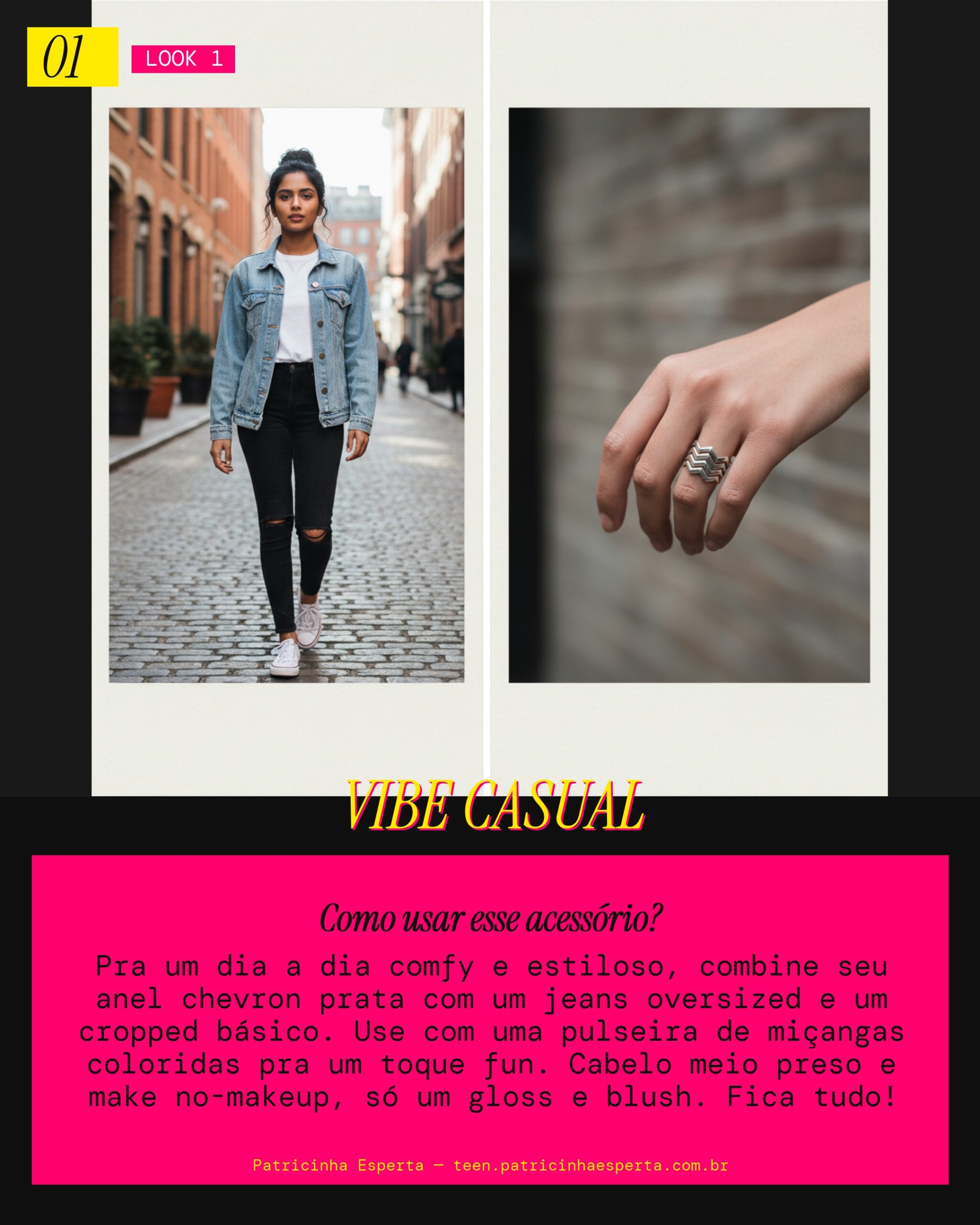 Look 1: Chevron Dia a Dia Casual