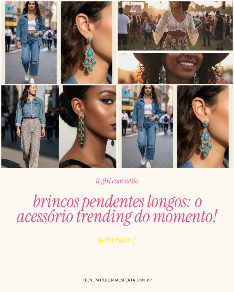 Brincos Pendentes Longos: O Acessório Trending do Momento!