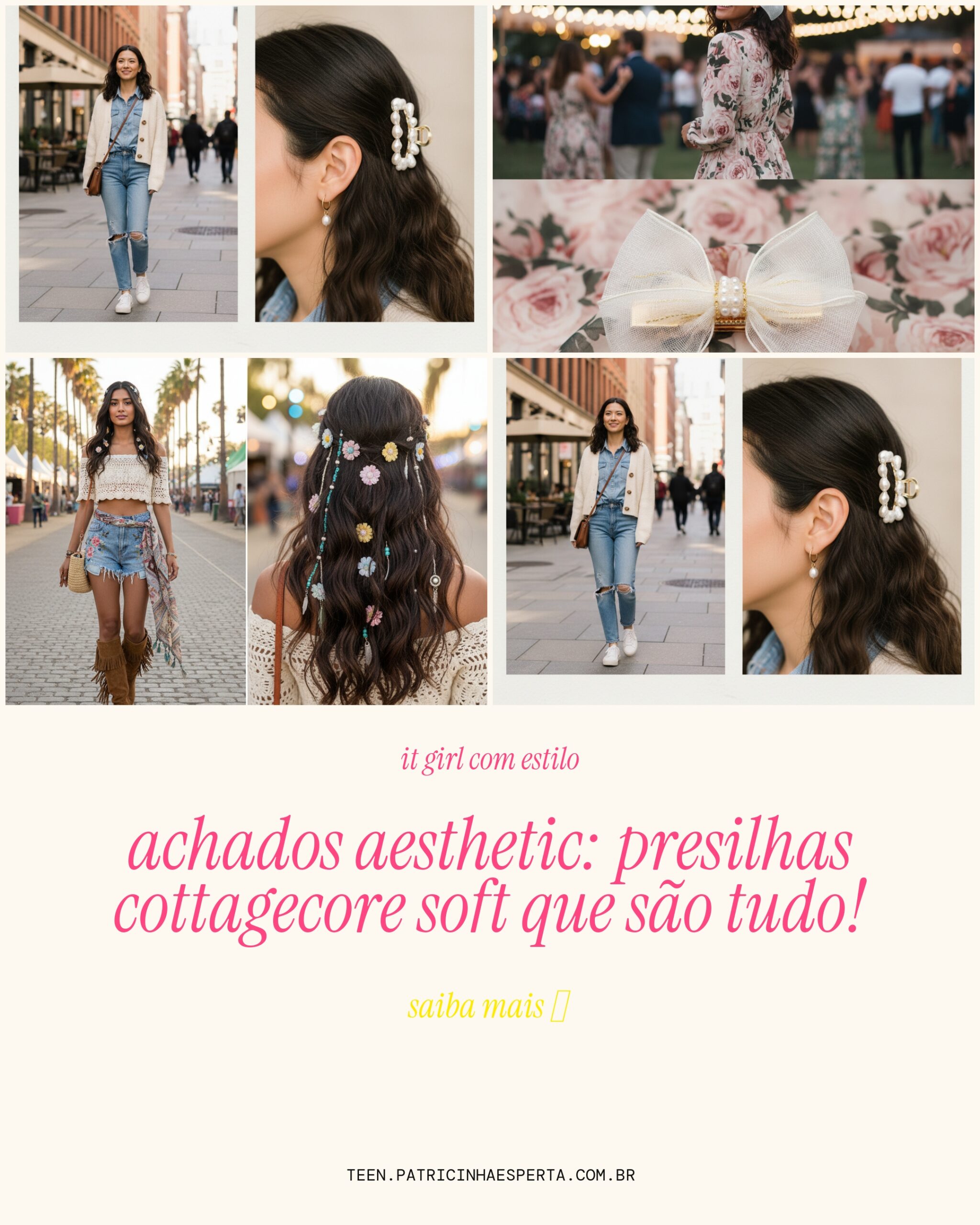acessorios cottagecore soft