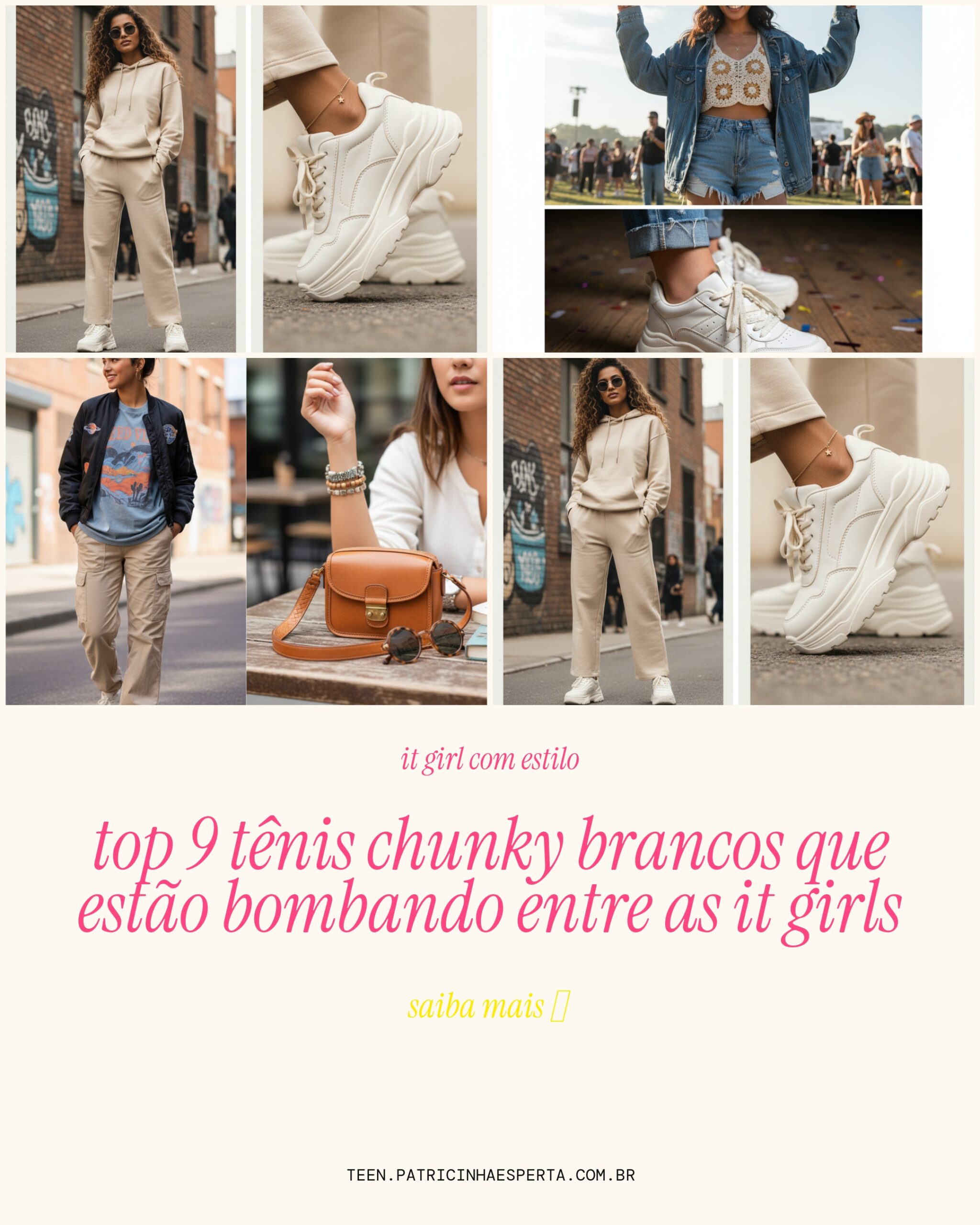 tenis chunky branco sneaker