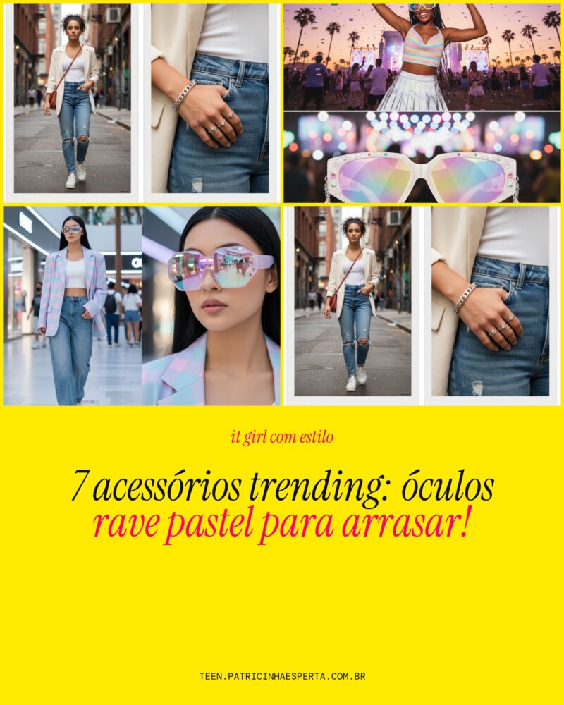 7 Acessórios Trending: Óculos Rave Pastel para Arrasar!