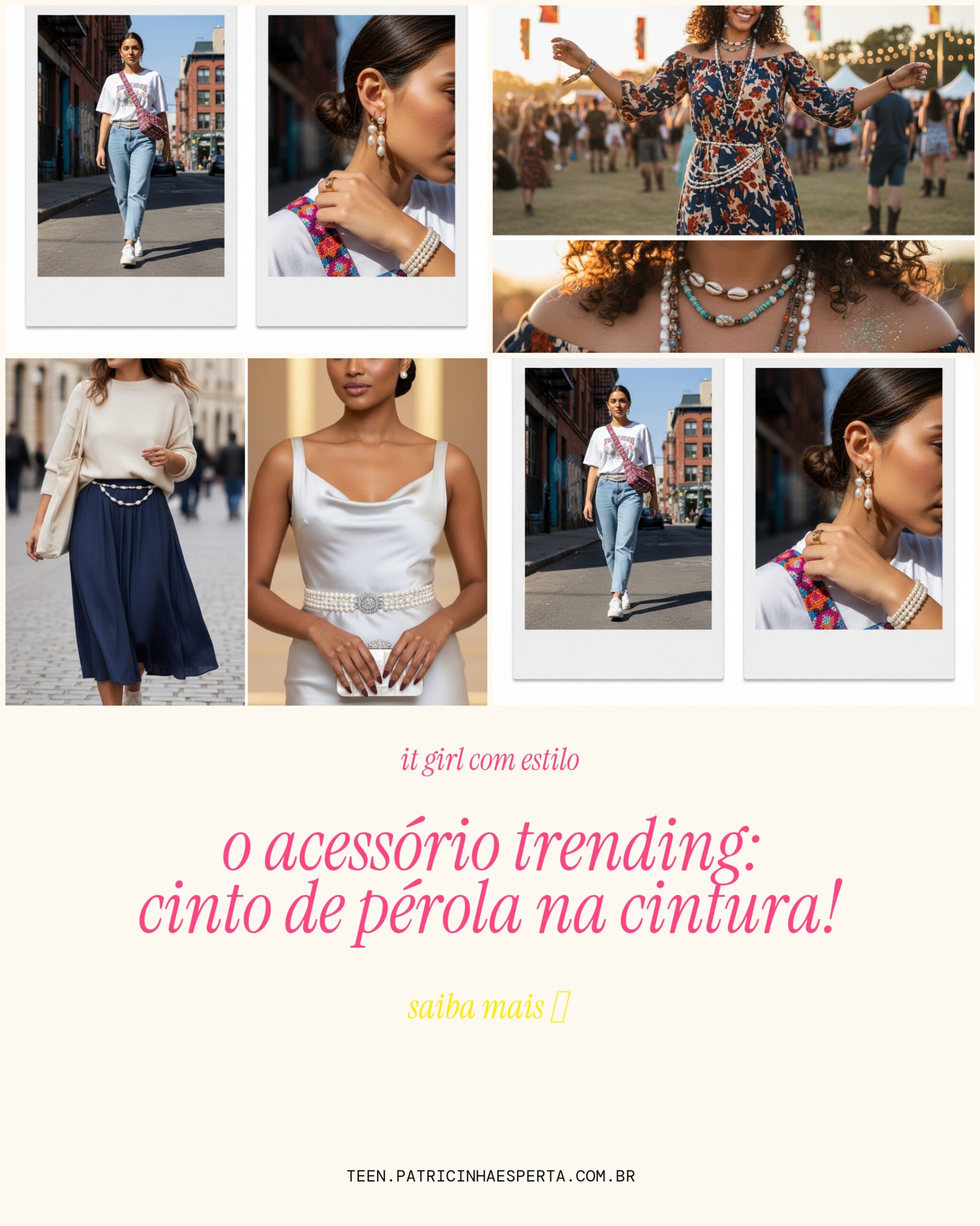 cinto de perola cintura