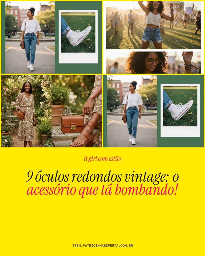 9 Óculos Redondos Vintage: O Acessório Que Tá Bombando!