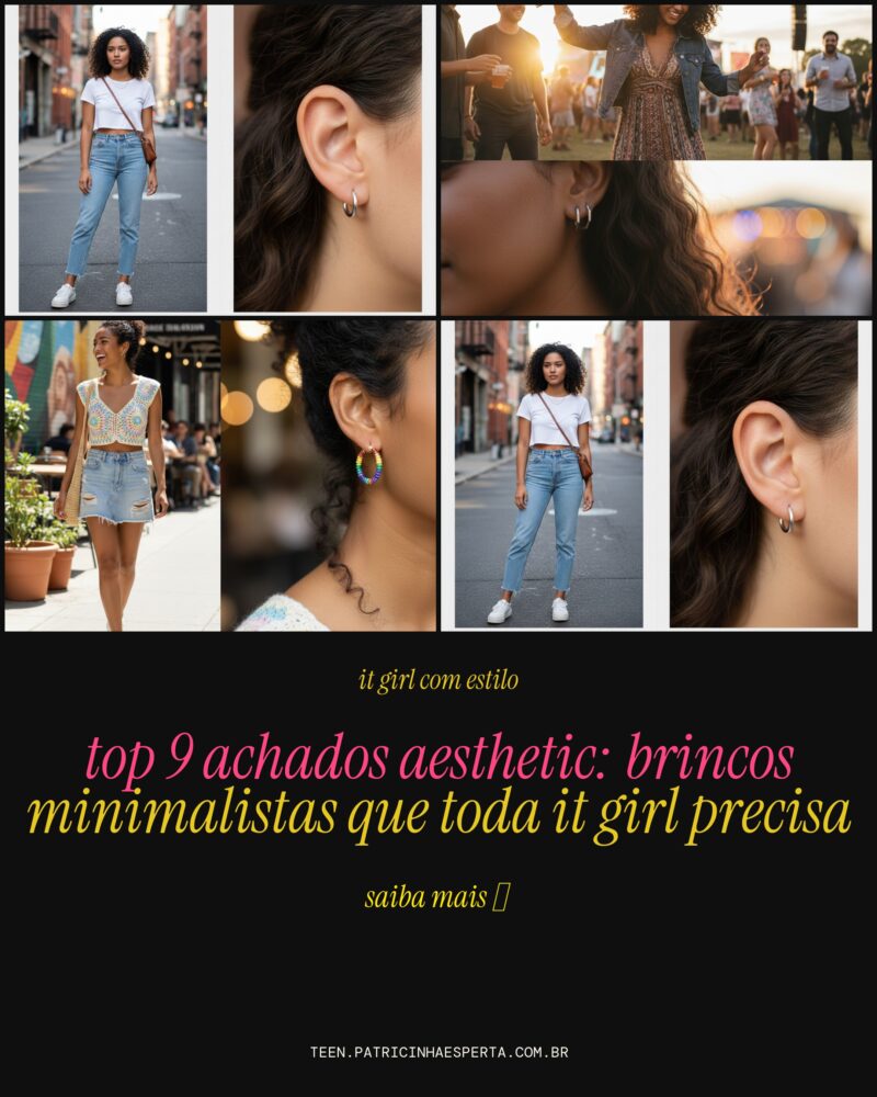 TOP 9 Achados Aesthetic: Brincos Minimalistas Que Toda IT Girl Precisa