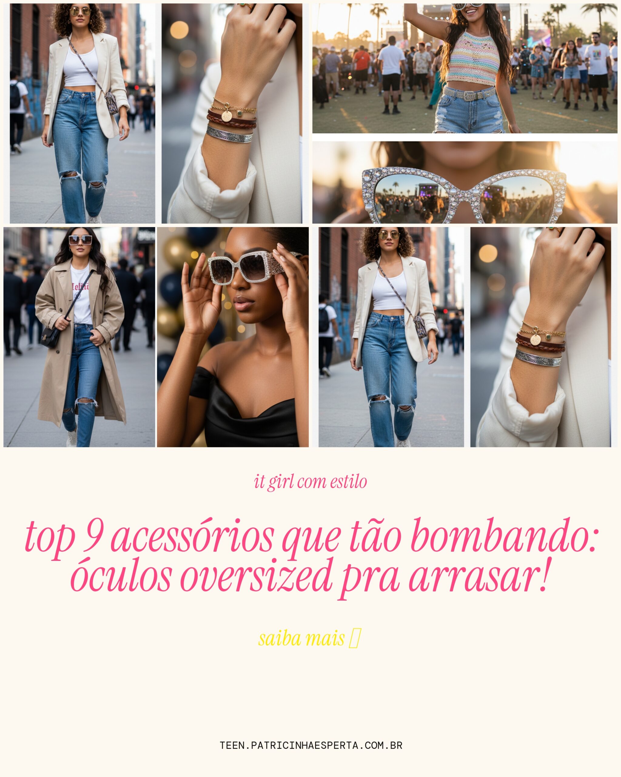 oculos oversized glam