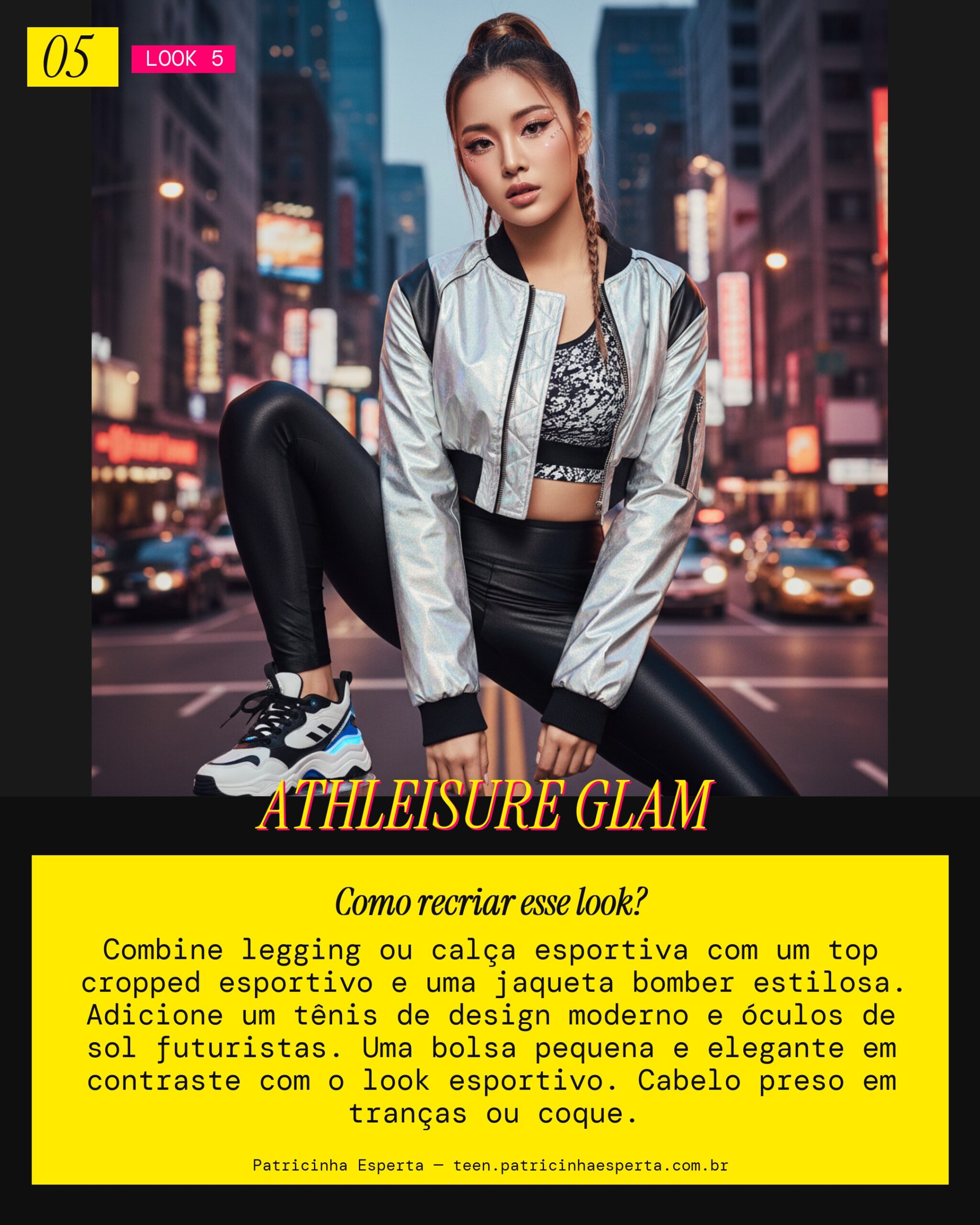 Sporty Chic com Detalhes Luxuosos