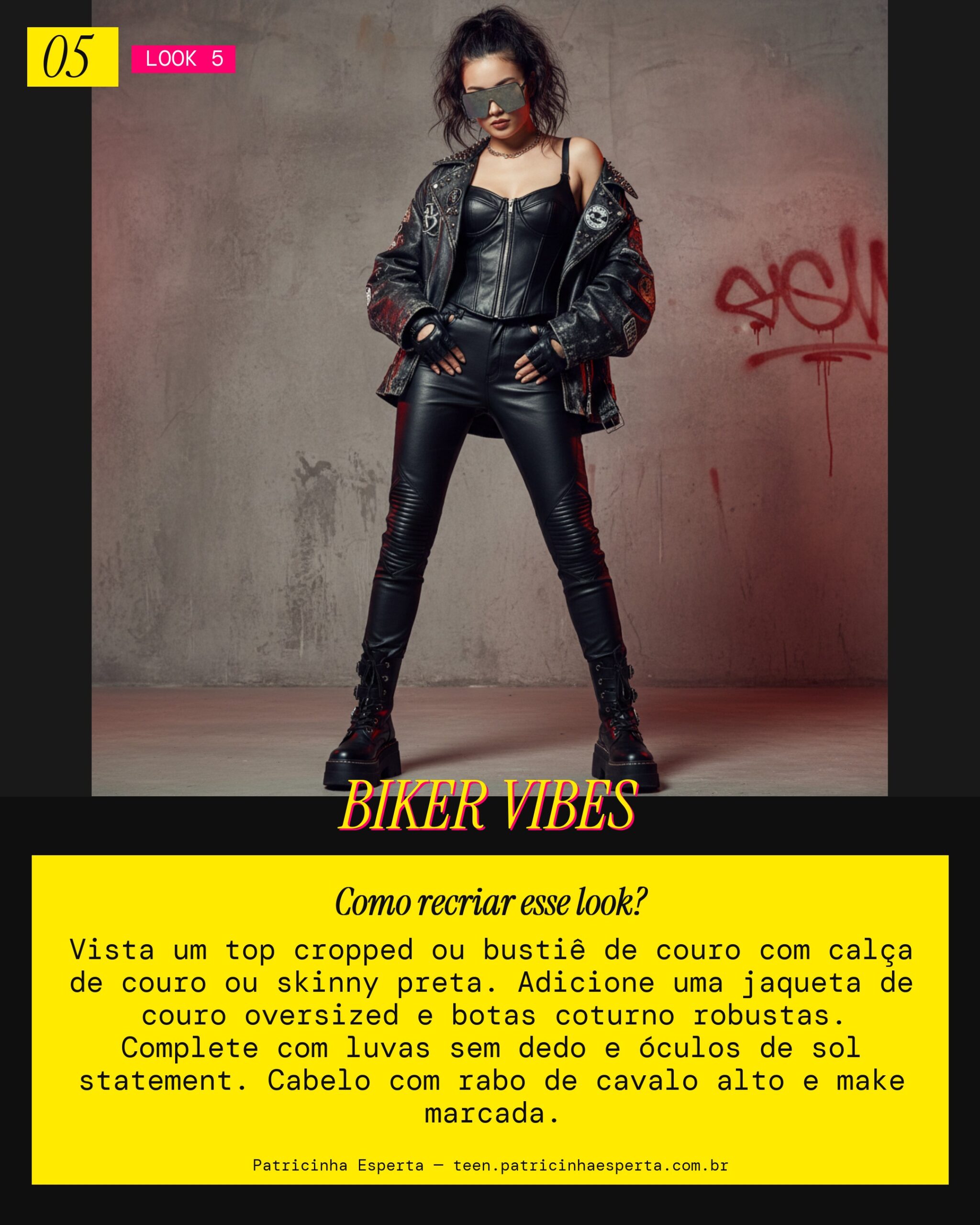 Look 5: Biker Core Edgy