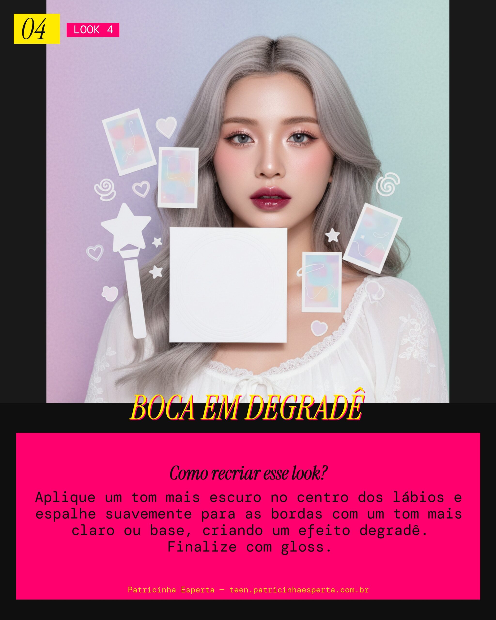 Look 4: Gradient Lip Chic (Boca Degradê)
