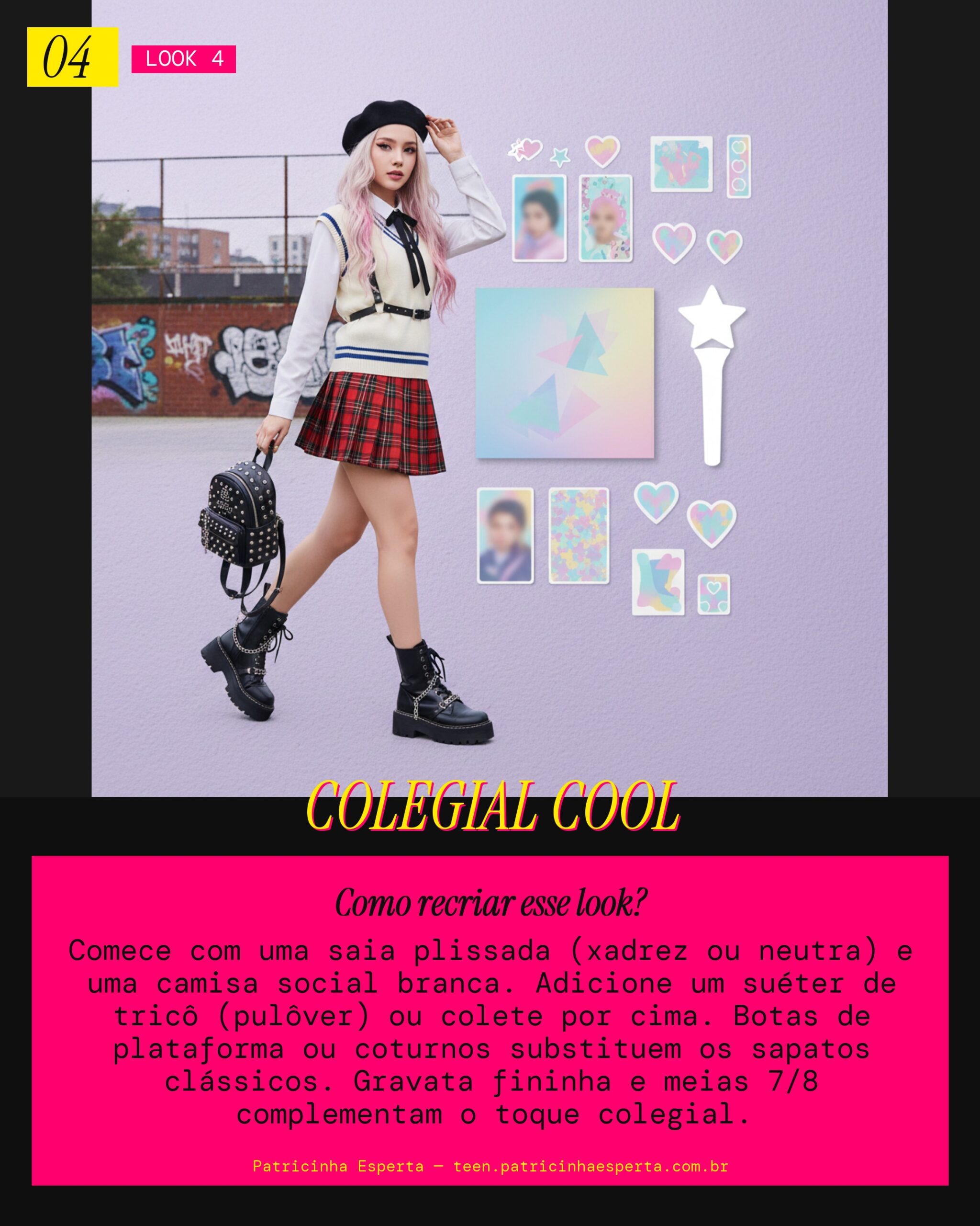 Preppy com Toque Edgy