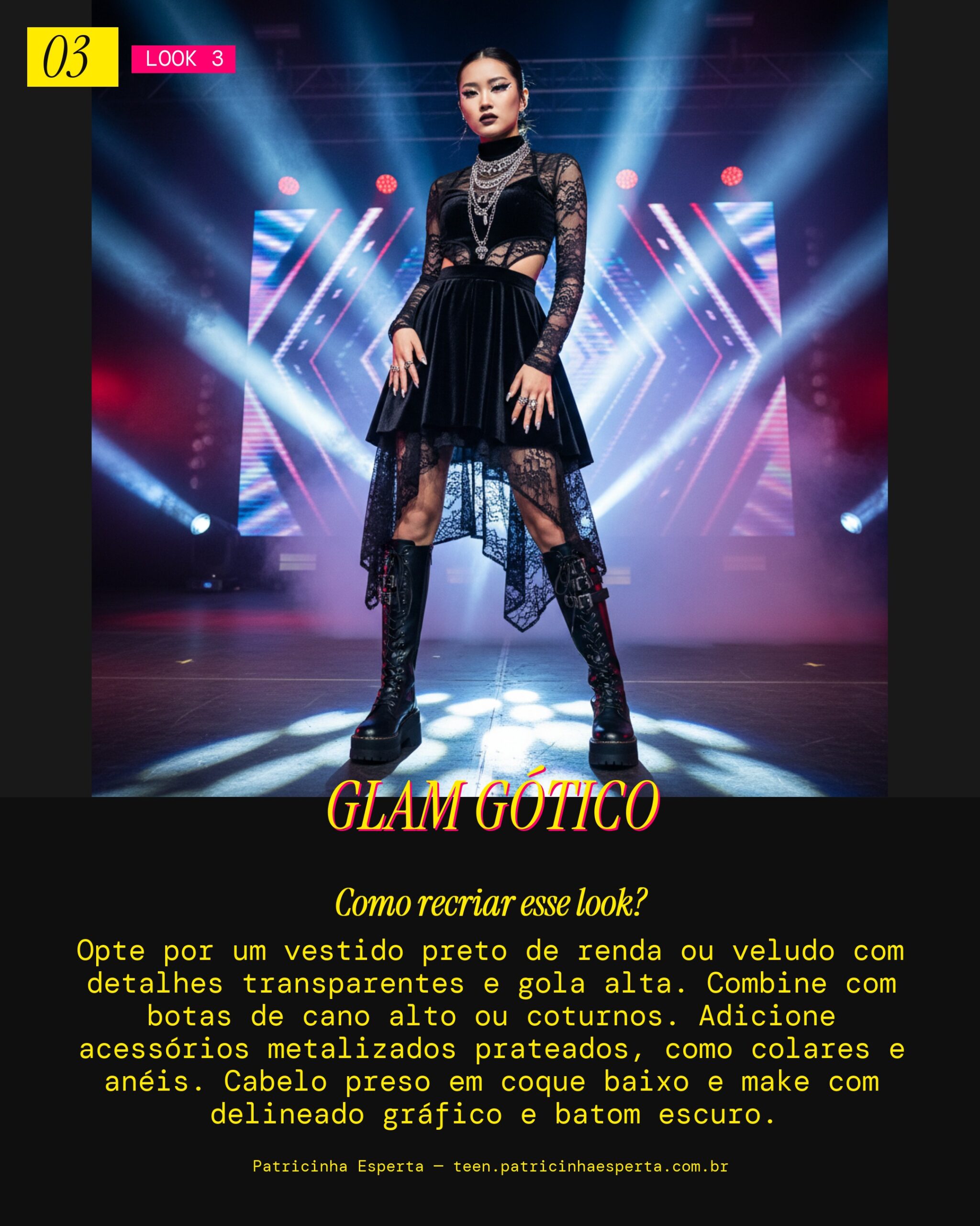 Look 3: Dark Elegance