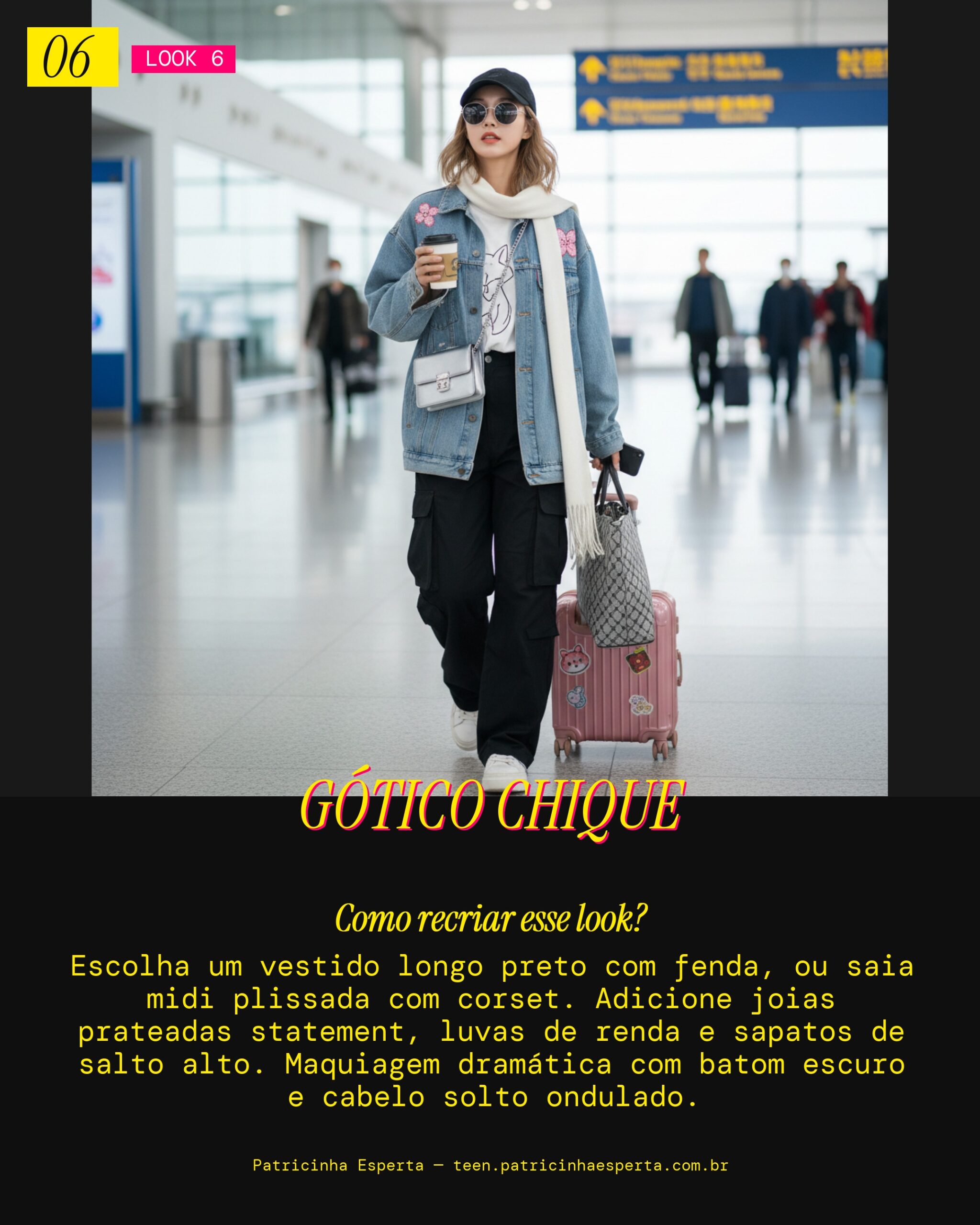Look 6: Glamour Gótico Moderno