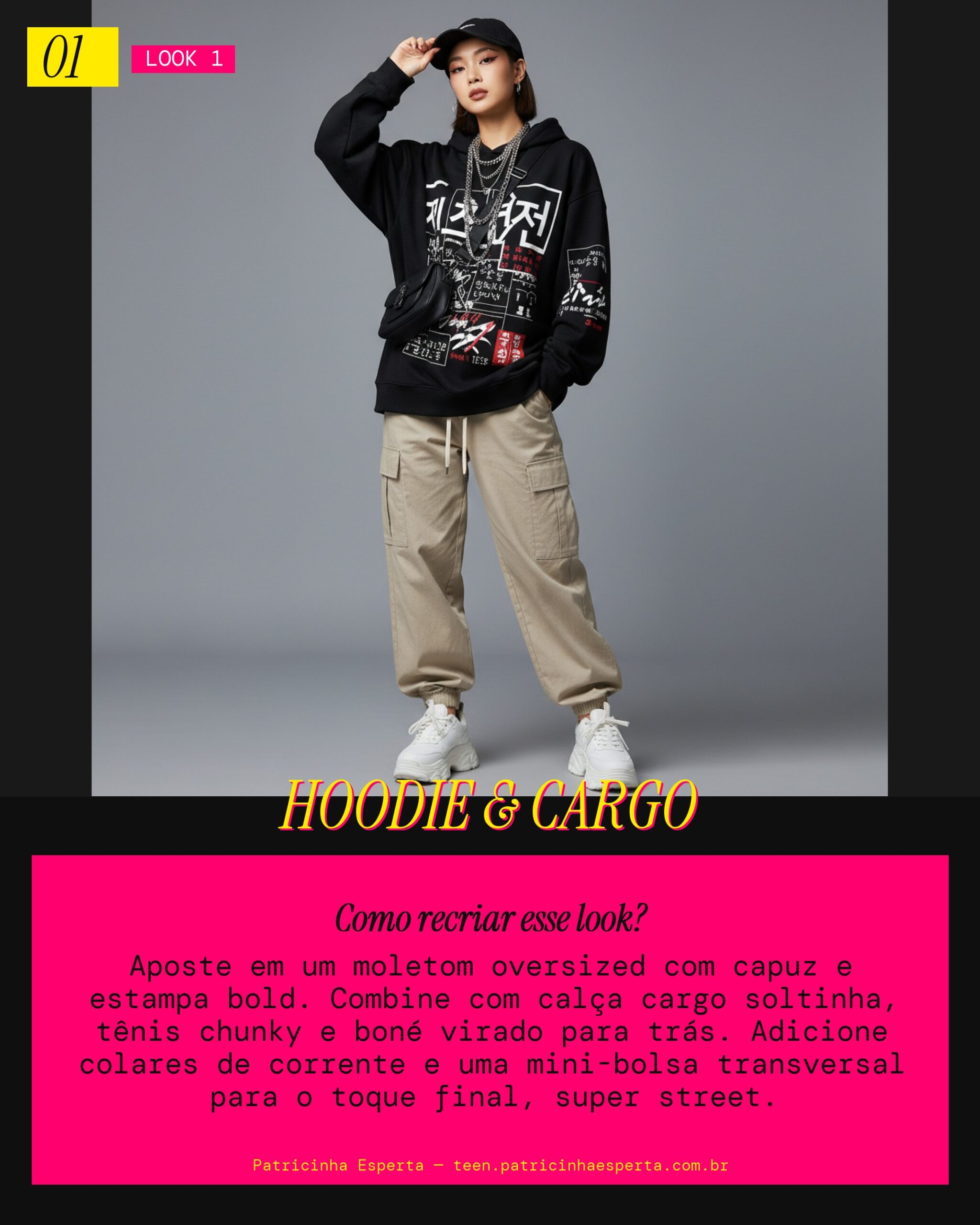 Look 1: Streetwear Urbano Descolado
