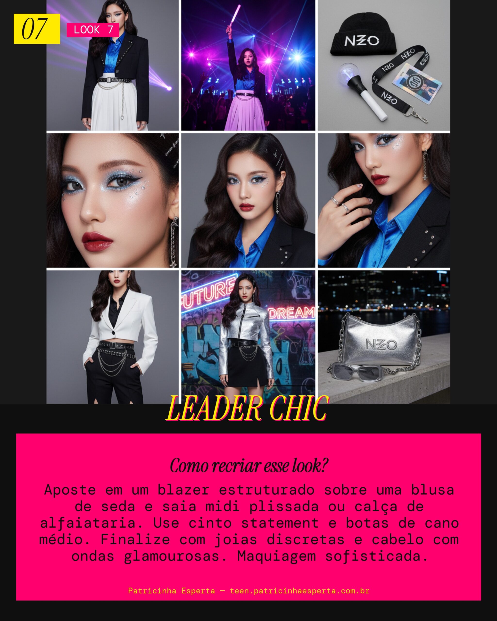 Look 7: Leader Line Poder e Elegância