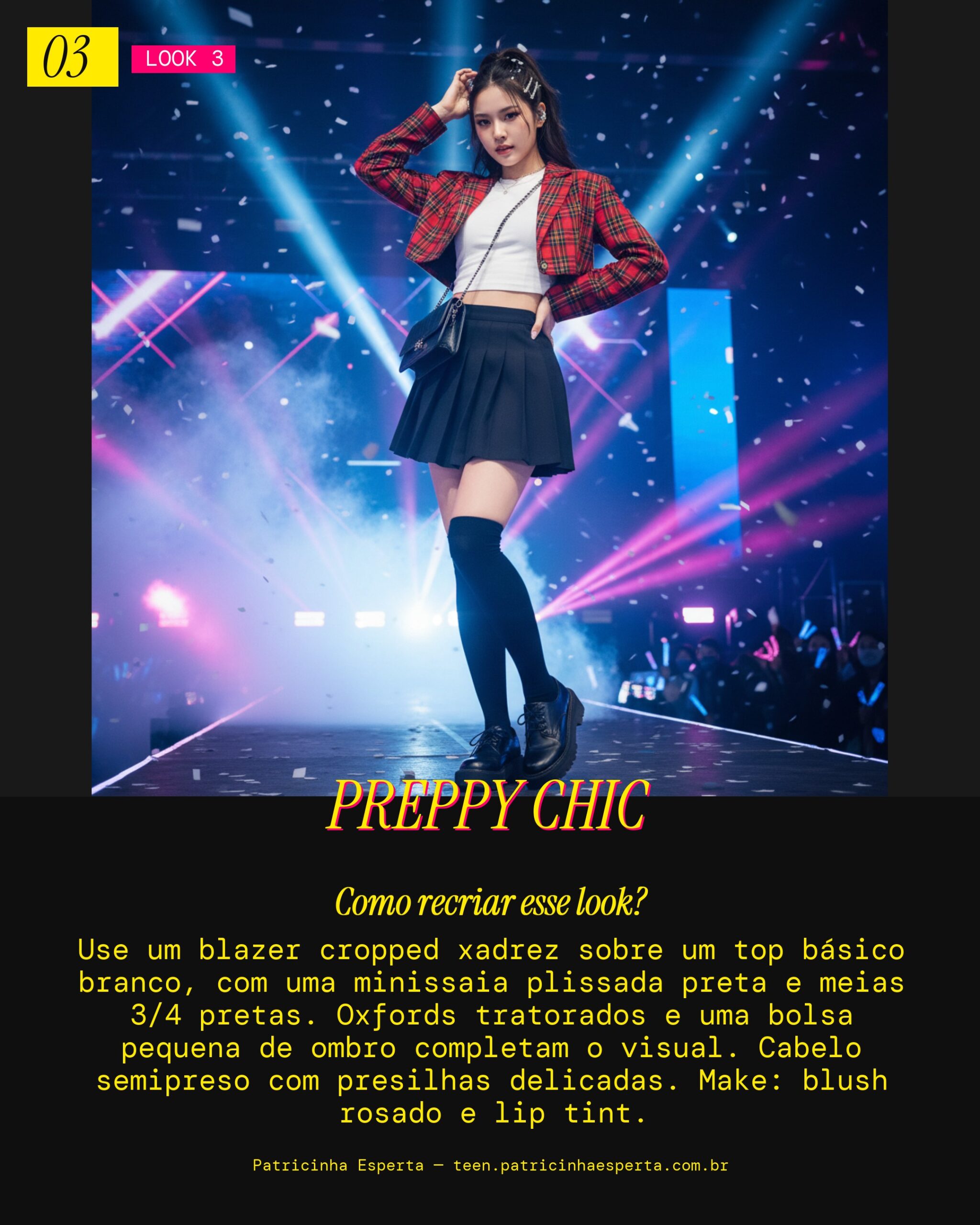 Look 3: Preppy Moderno com Blazer