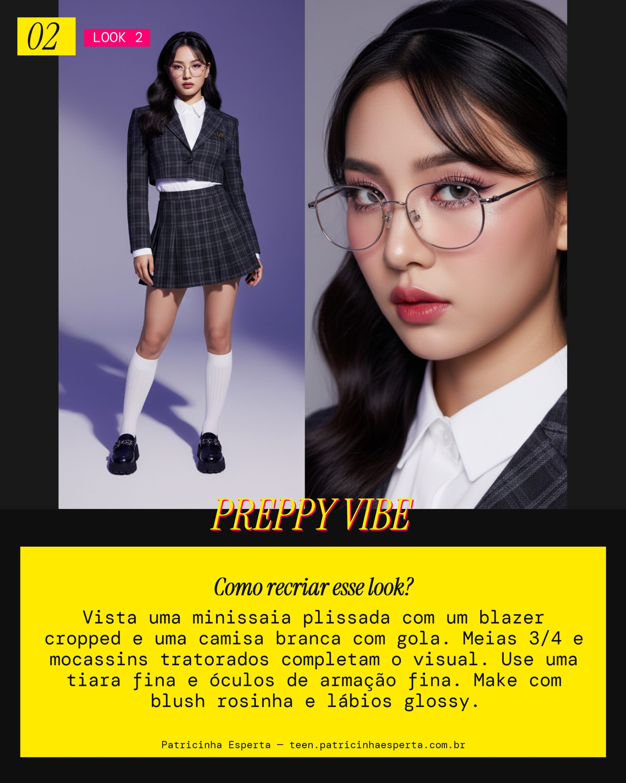 Look 2: Preppy Coreano Moderno