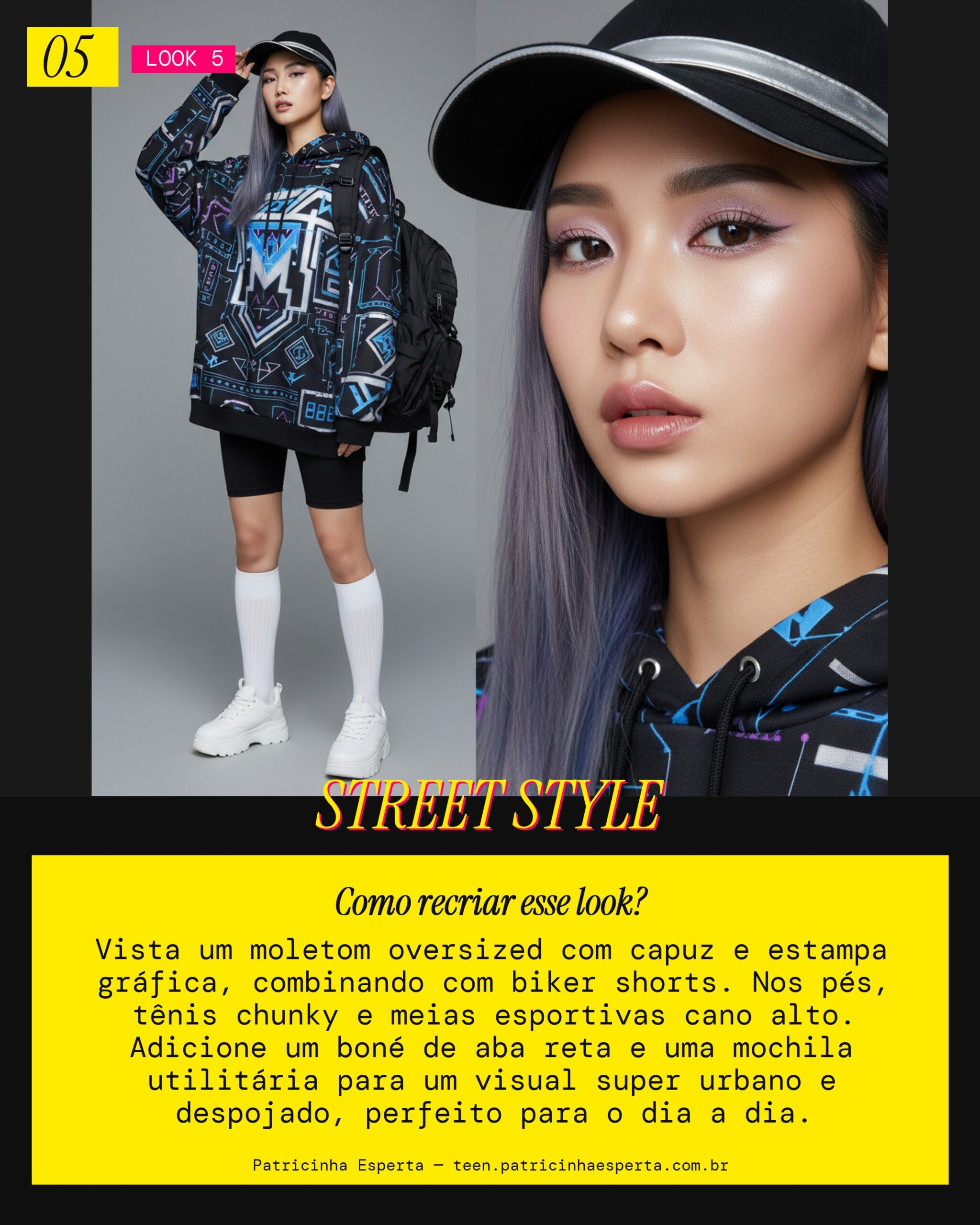 Look 5: Streetwear Descolado e Confortável