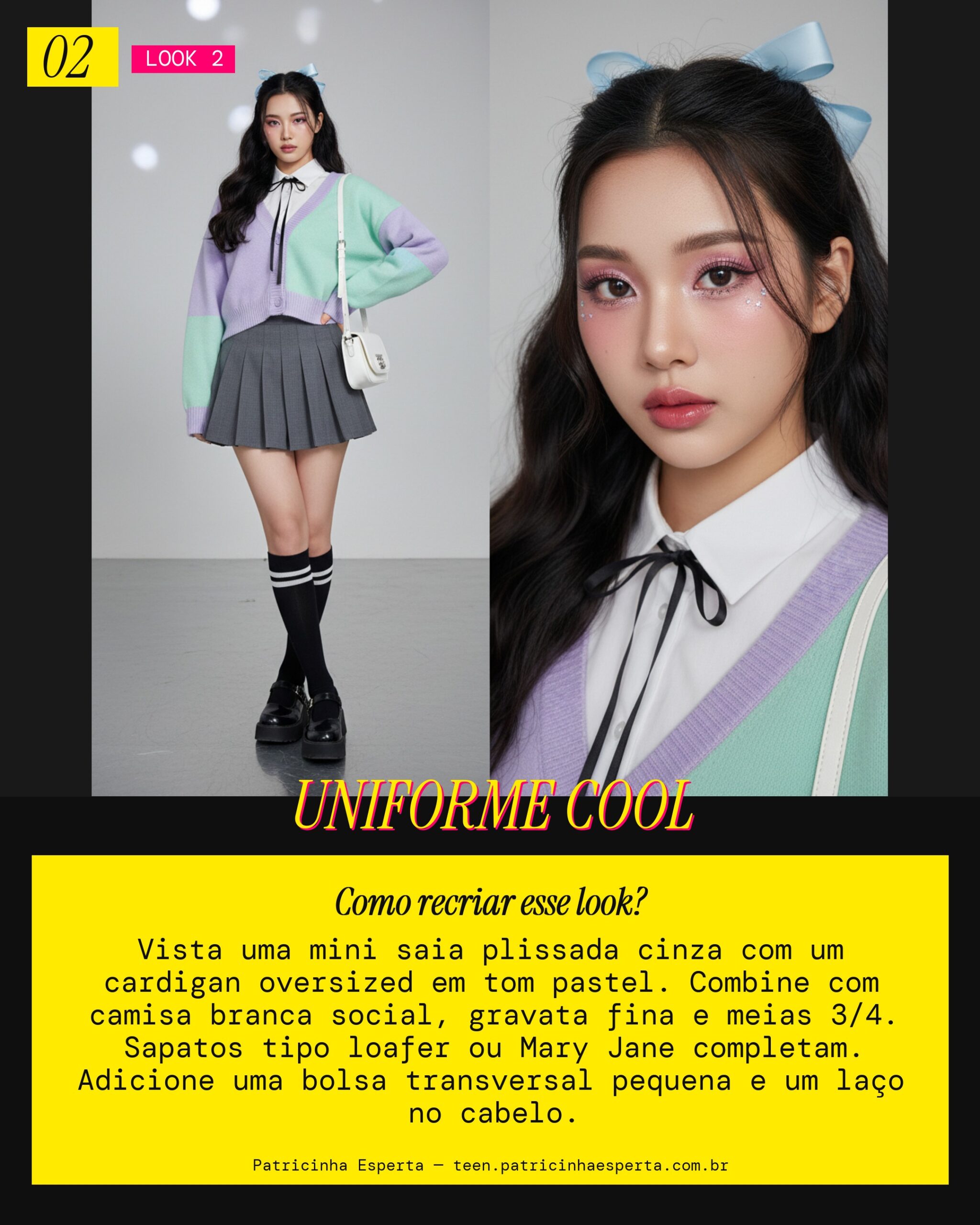 Look 2: Preppy Schoolgirl Twist