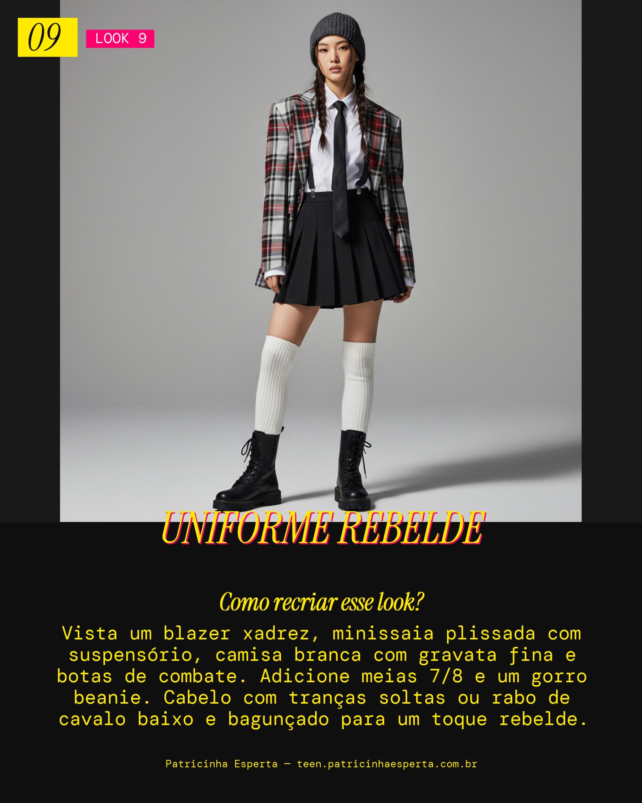 Look 9: Edgy Preppy Uniform