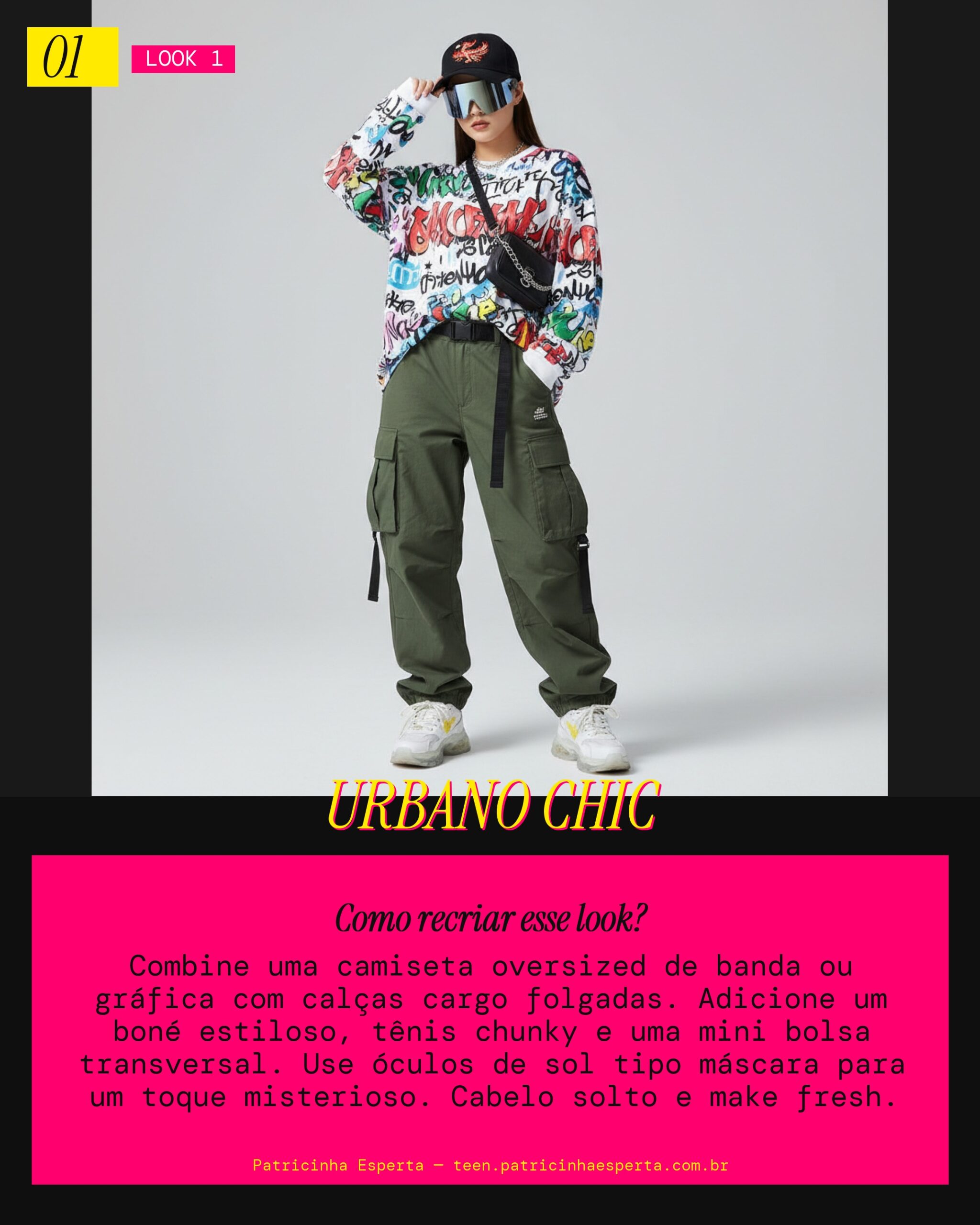 Look 1: Streetwear Urbano Descolado