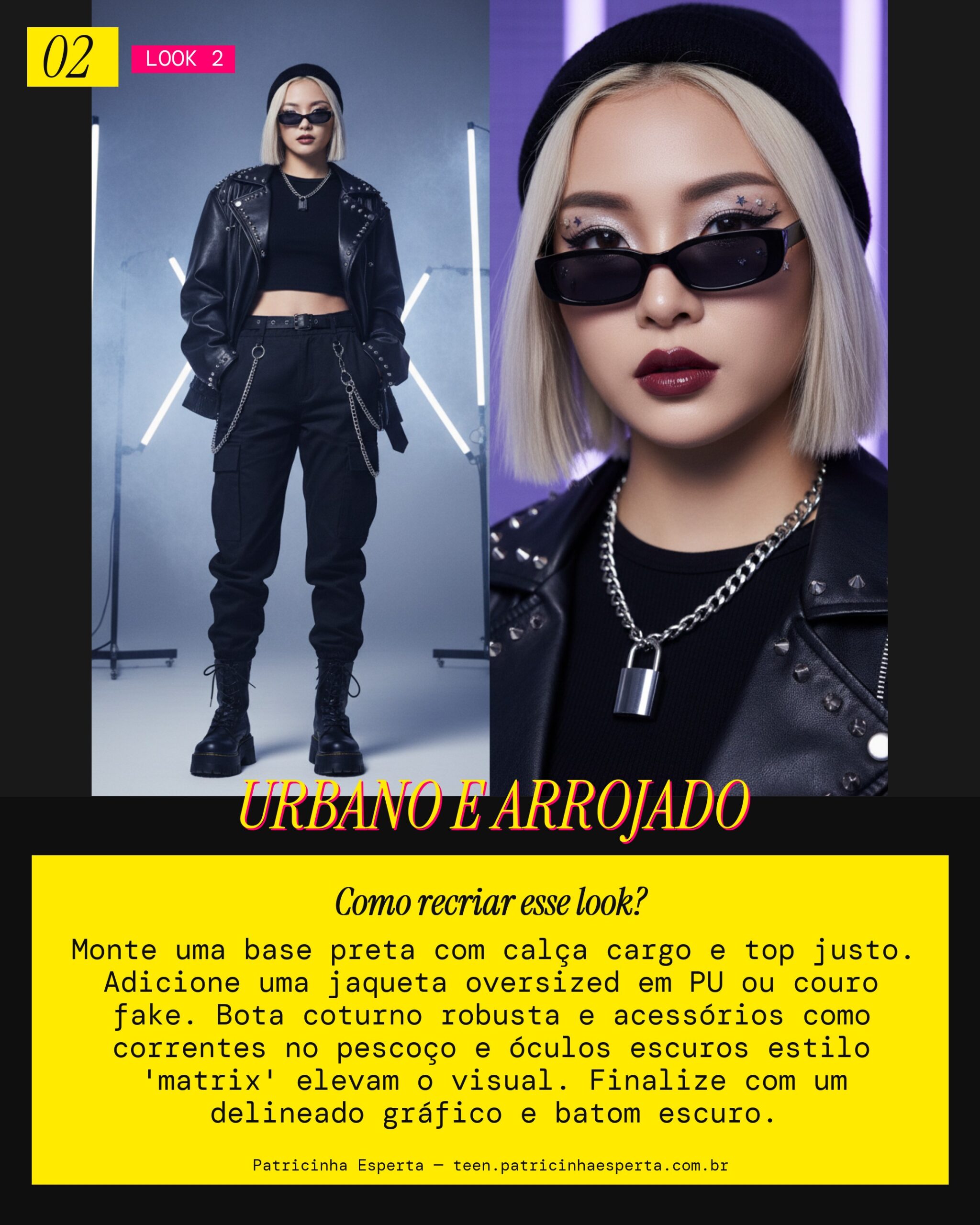 Look 2: Edgy Street Style