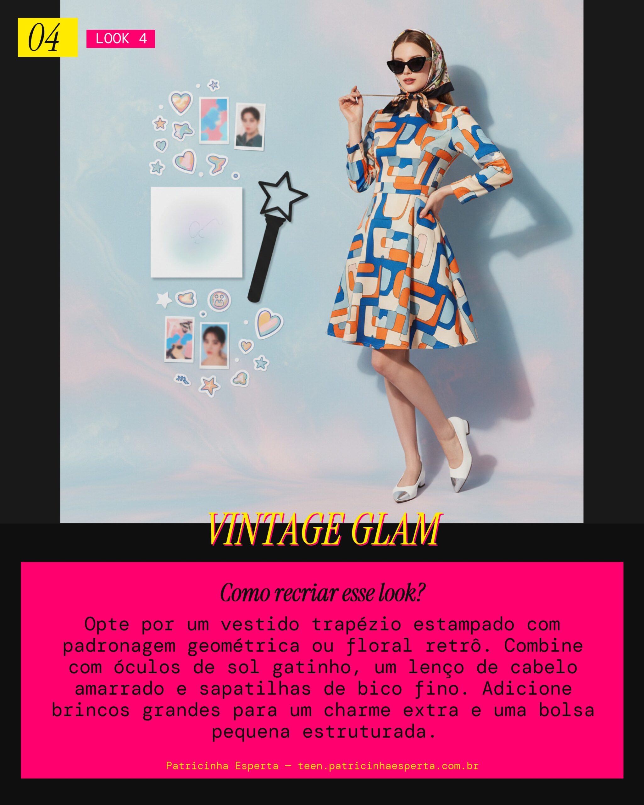 Look 4: Glamour Retrô com um Toque Moderno