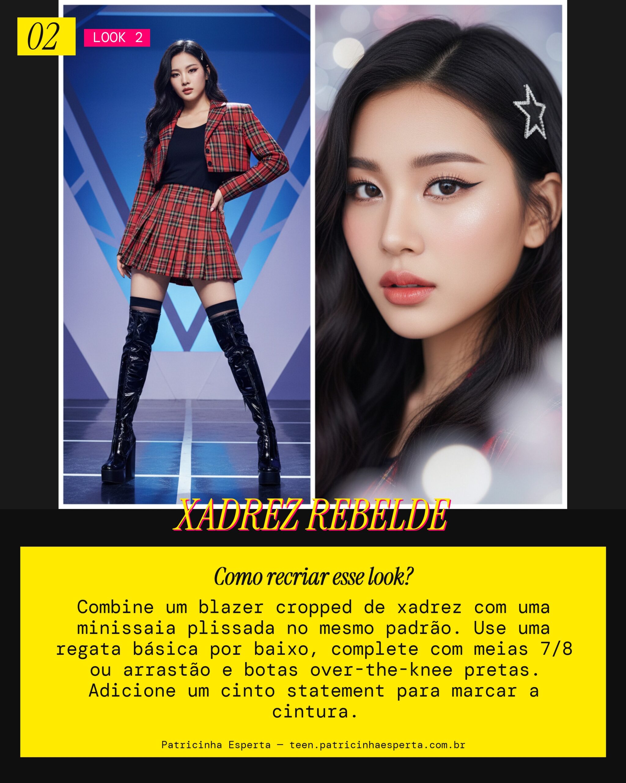 Look 2: Plaid Power