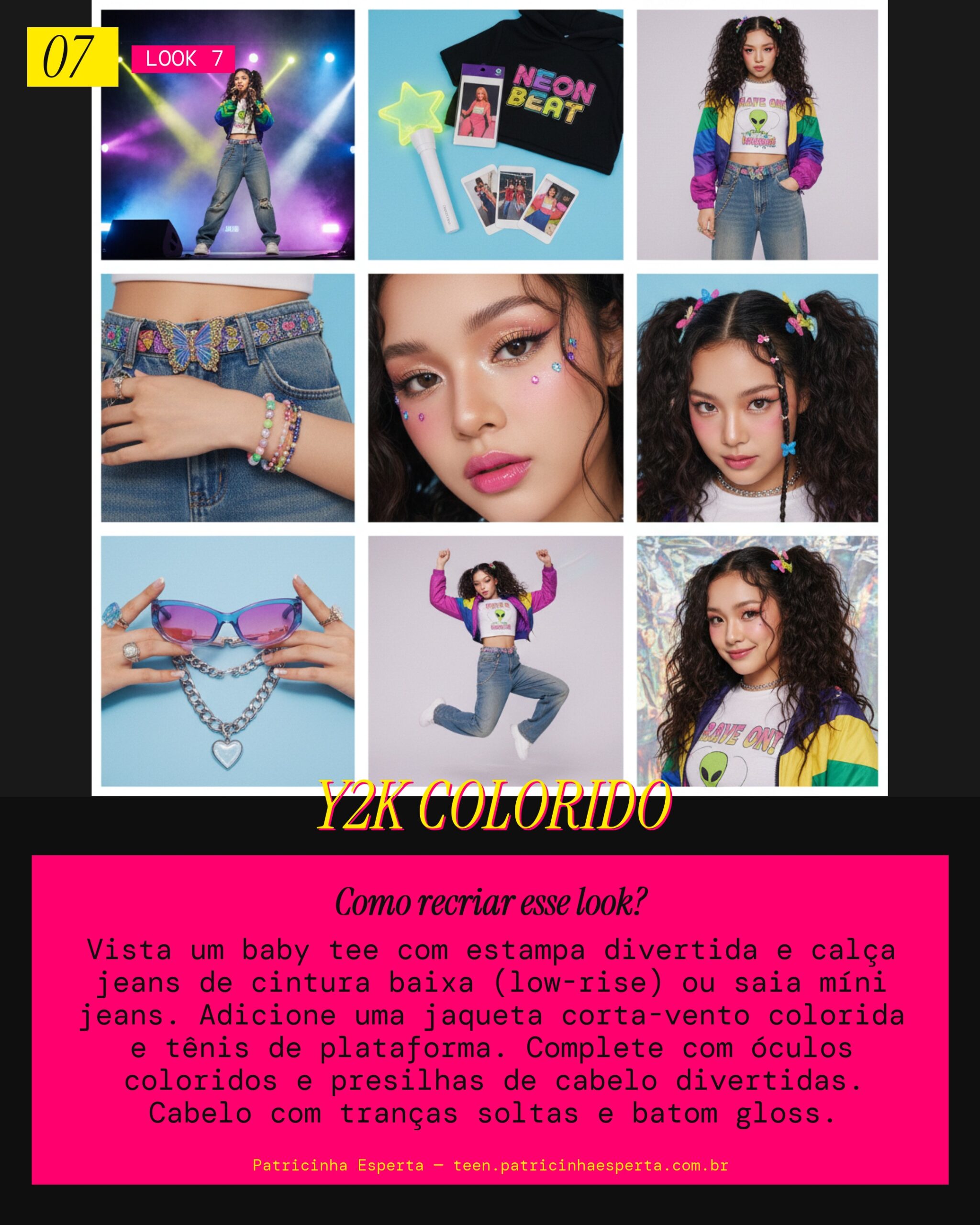 Look 7: Retro Y2K Vibrante