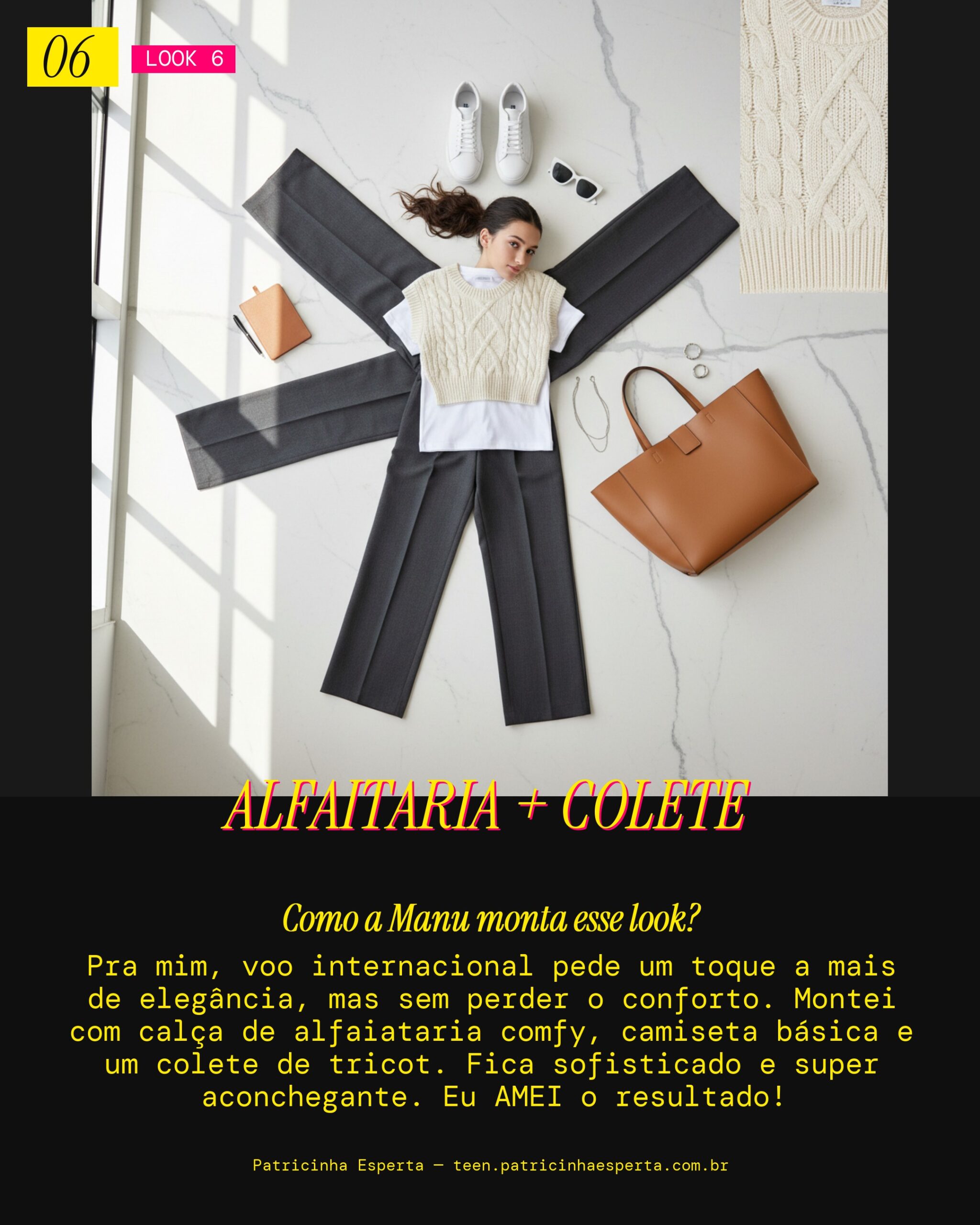 MANU RECOMENDA: Elegância Minimalista pra Voos Internacionais