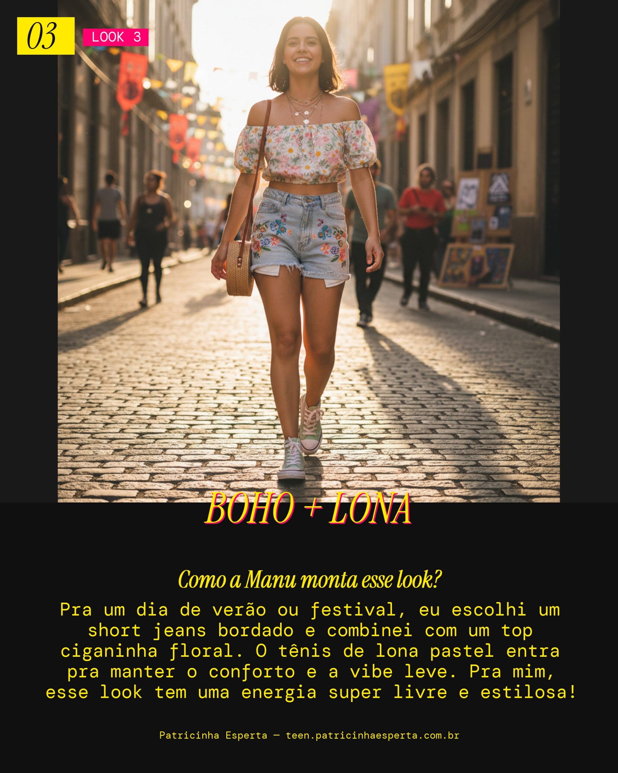 MANU RECOMENDA: Short Jeans e Tênis de Lona pra Vibe Boho de Verão