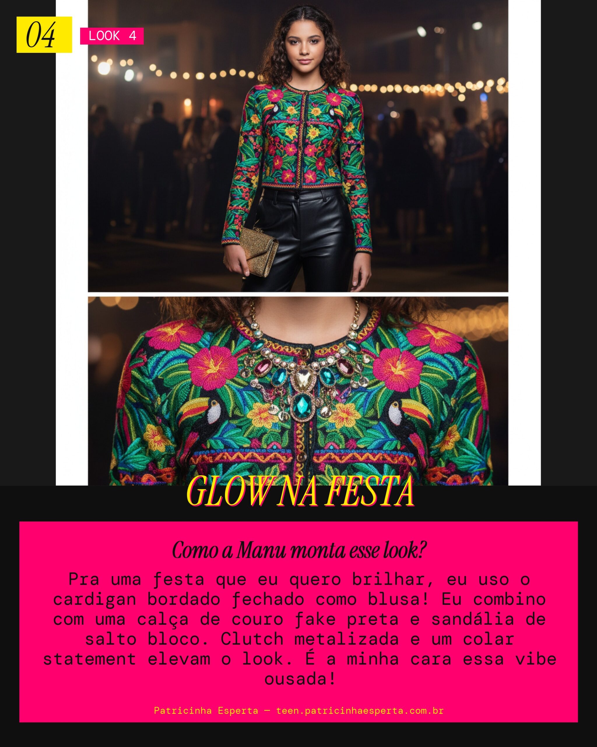MANU RECOMENDA: Cardigan como Blusa pra uma Festa Descolada
