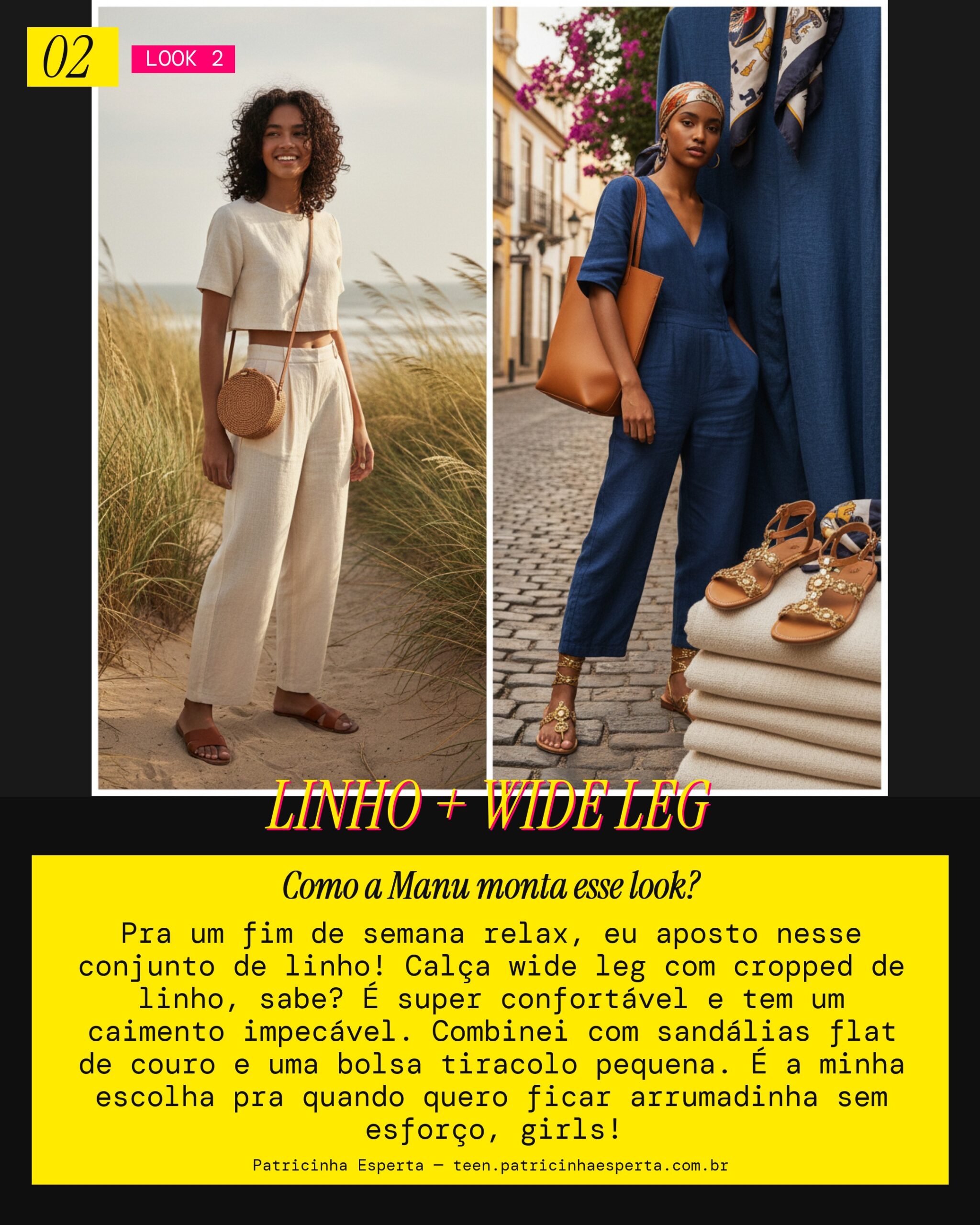 MANU RECOMENDA: Conjunto de Linho Comfy pro Fim de Semana