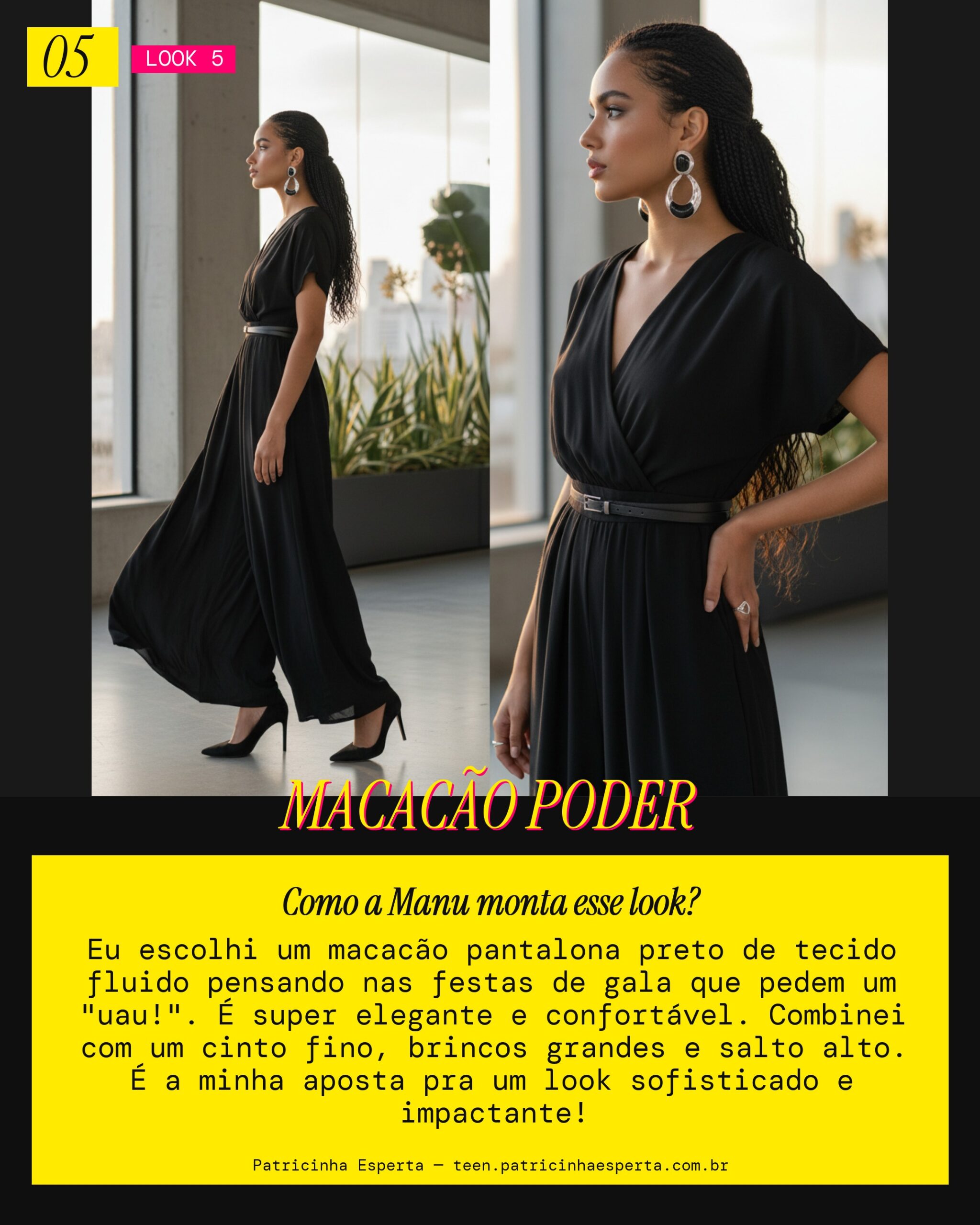 MANU RECOMENDA: Macacão Pantalona Chique pra Festa de Gala