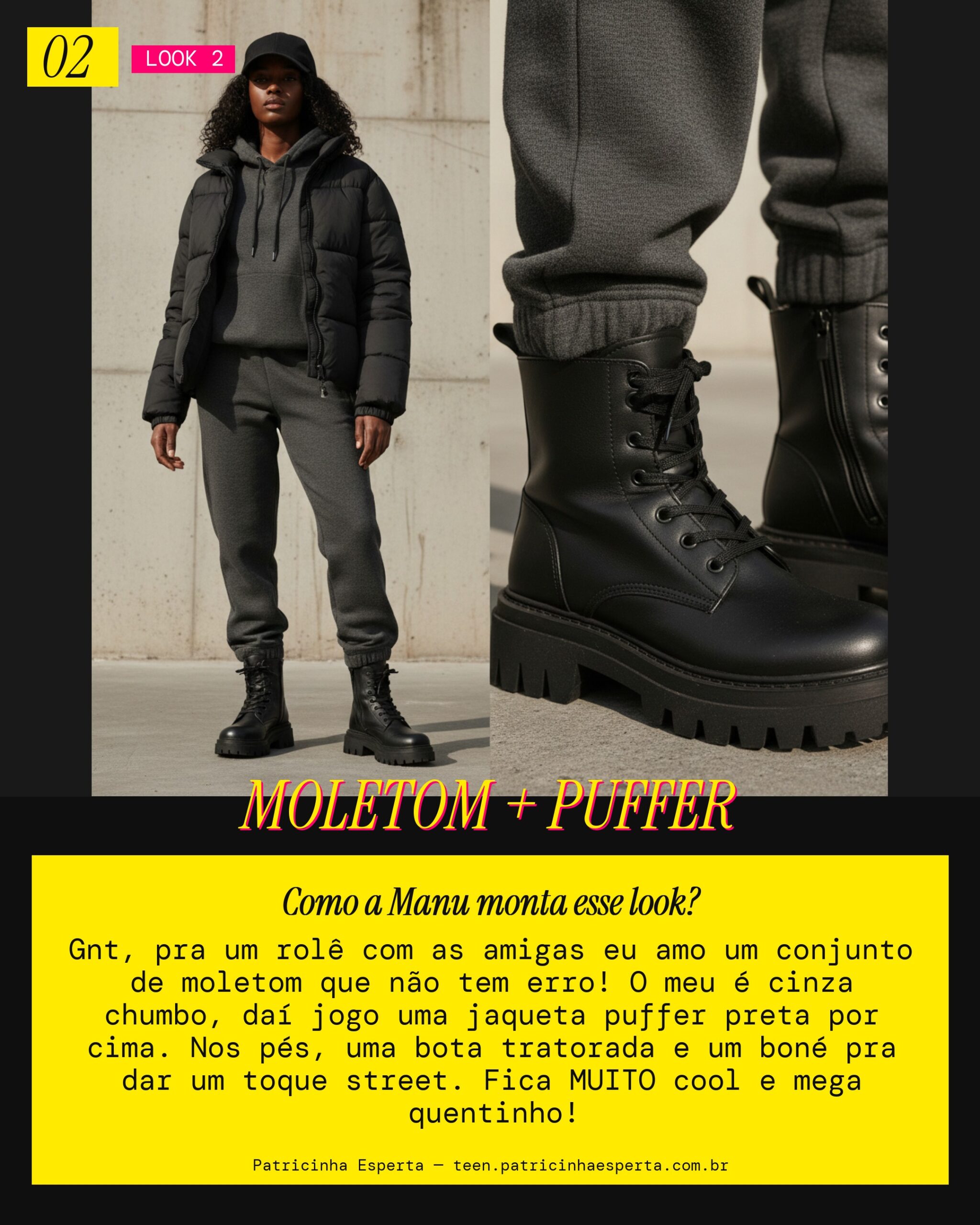 MANU RECOMENDA: Conjunto Moletom Estiloso pros Rolês