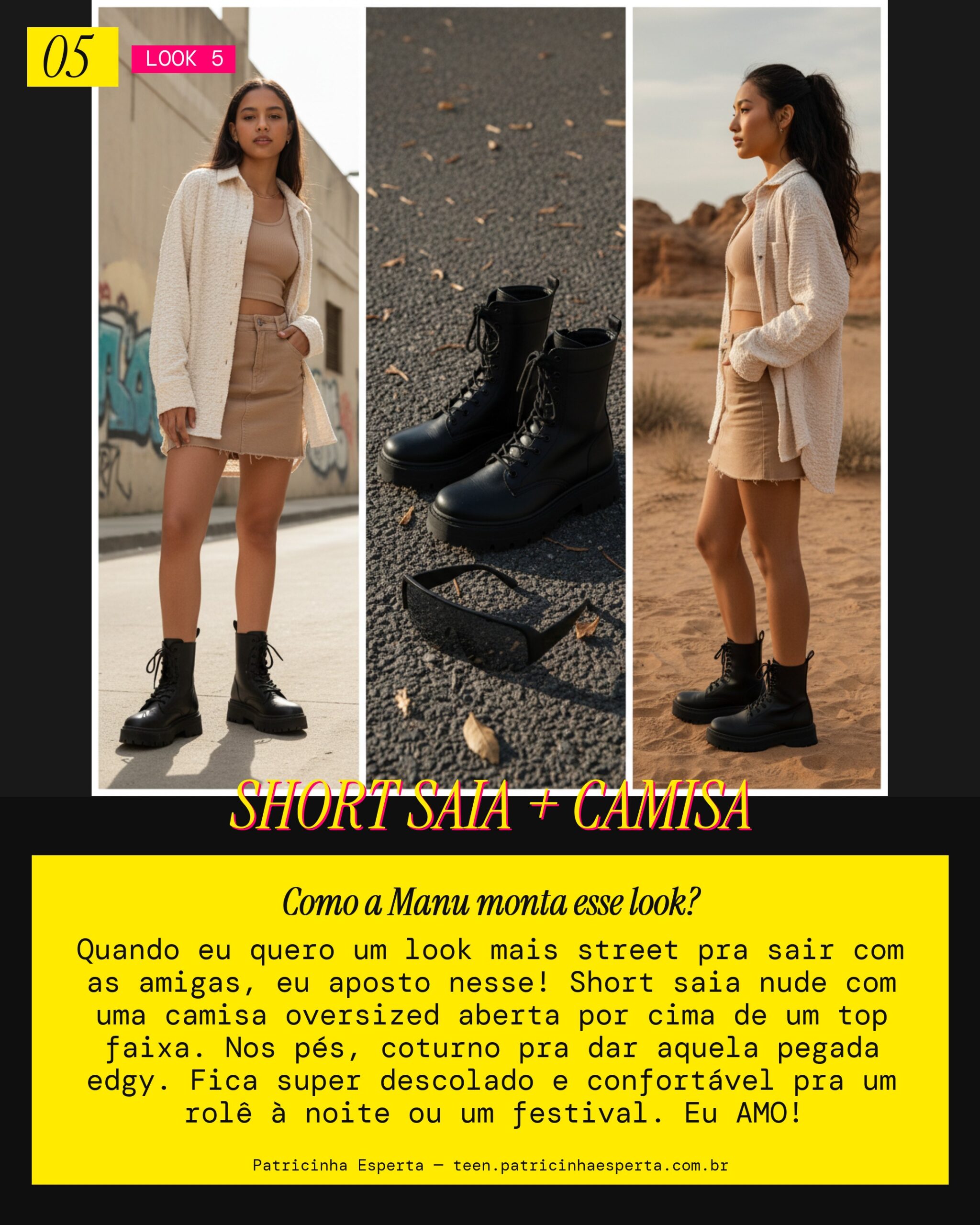 MANU RECOMENDA: Short Saia Street com Amigas