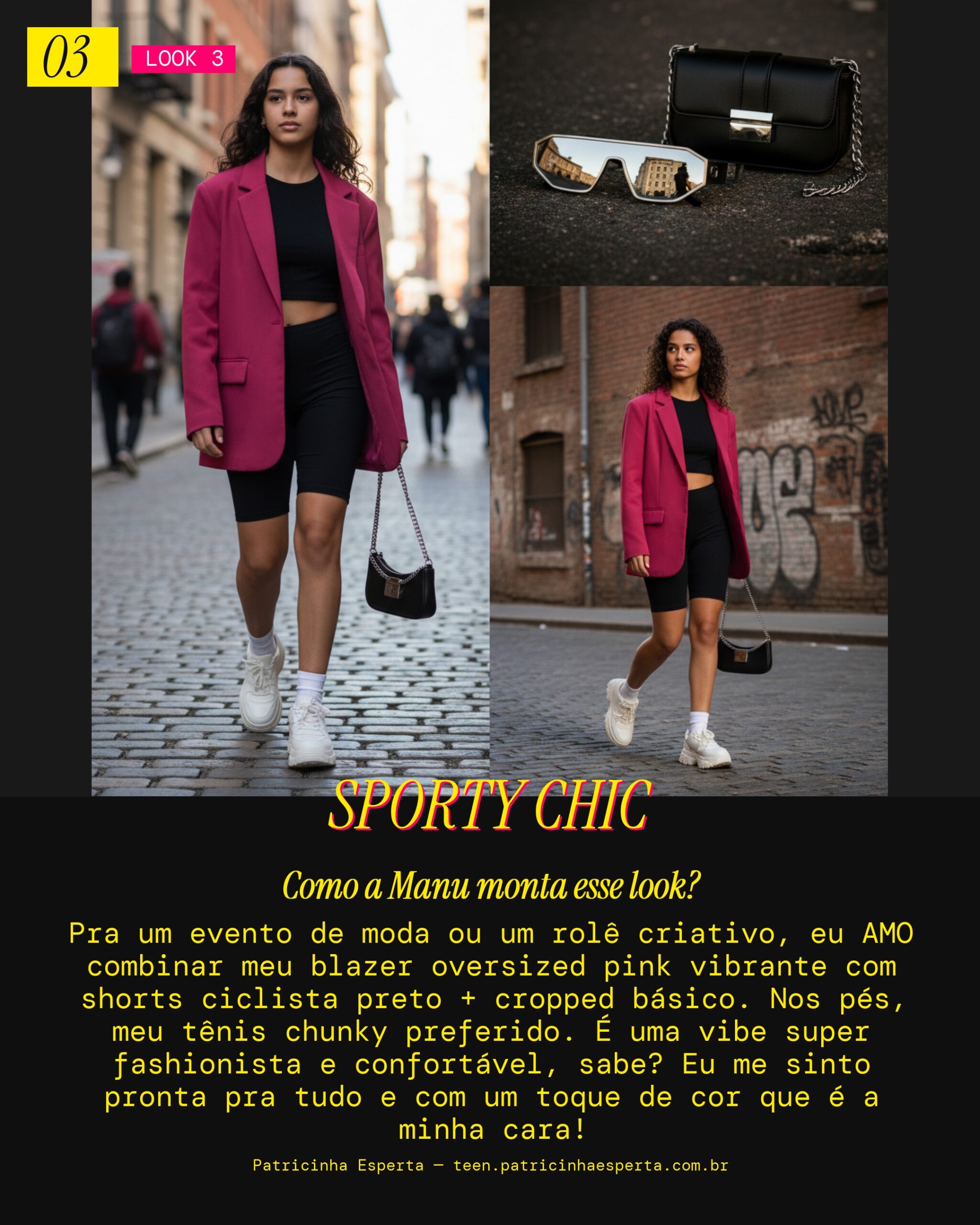 MANU RECOMENDA: Blazer Colorido e Shorts Ciclista para um Evento Fashion