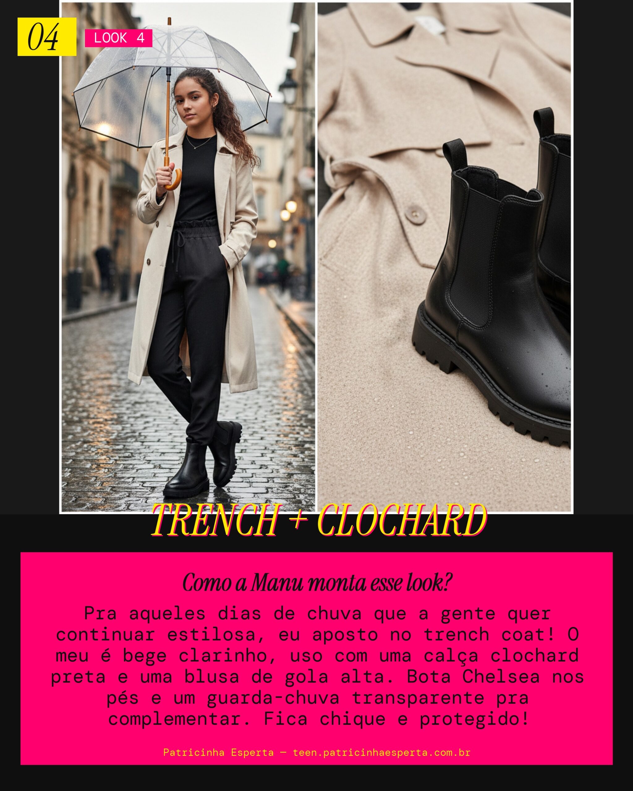 MANU RECOMENDA: Trench Coat Leve pra Dias Chuvosos
