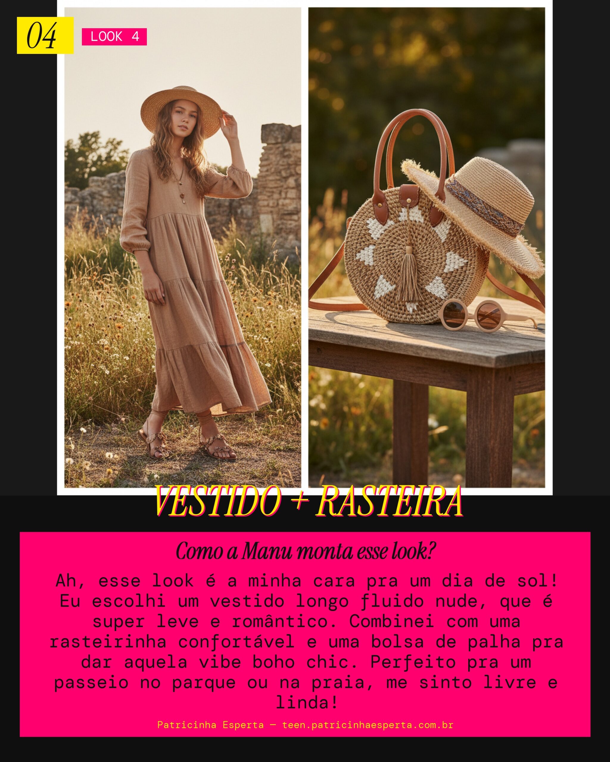 MANU RECOMENDA: Vestido Longo Boho pra um Passeio no Parque