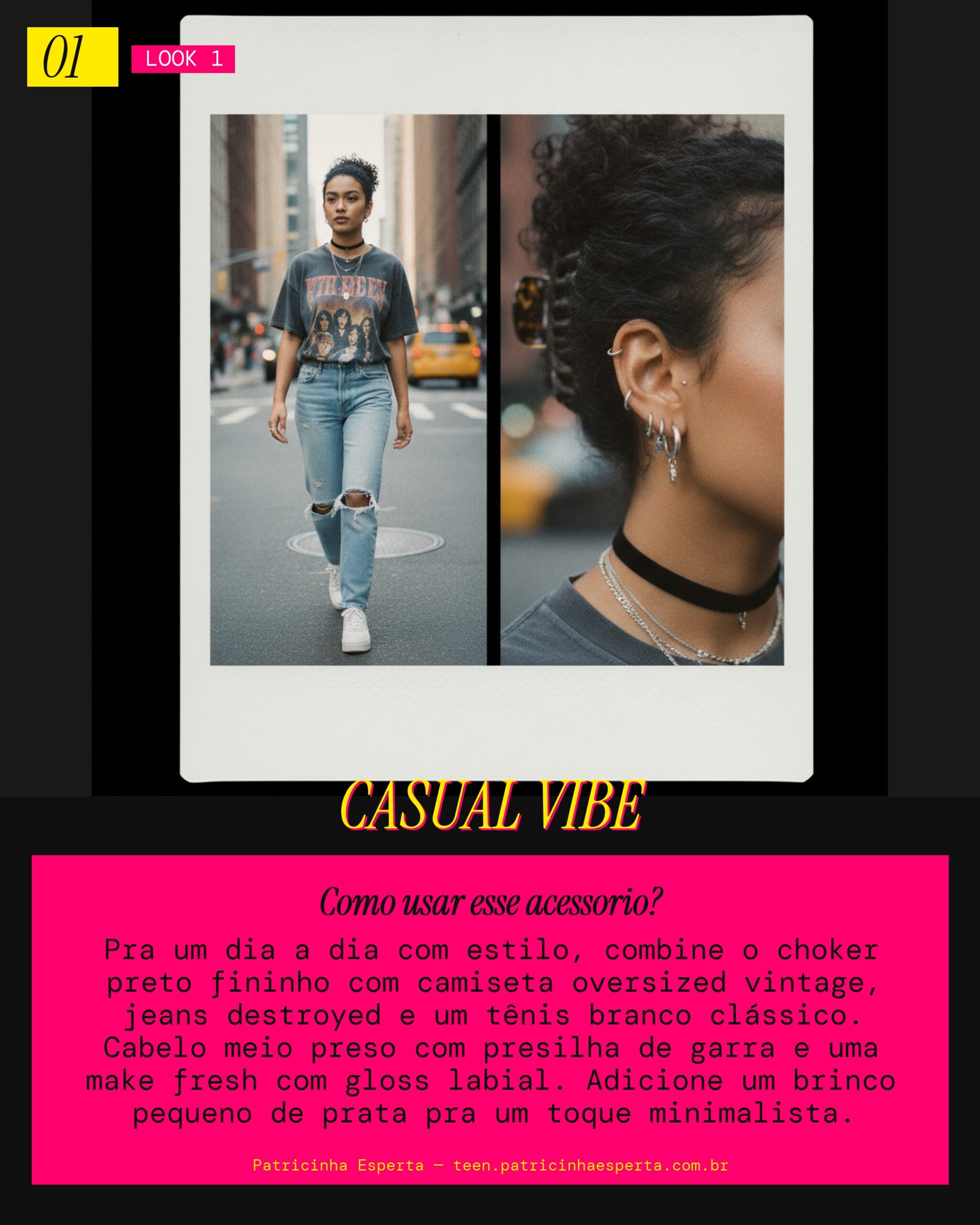 Colar Choker Preto: Casual Cool