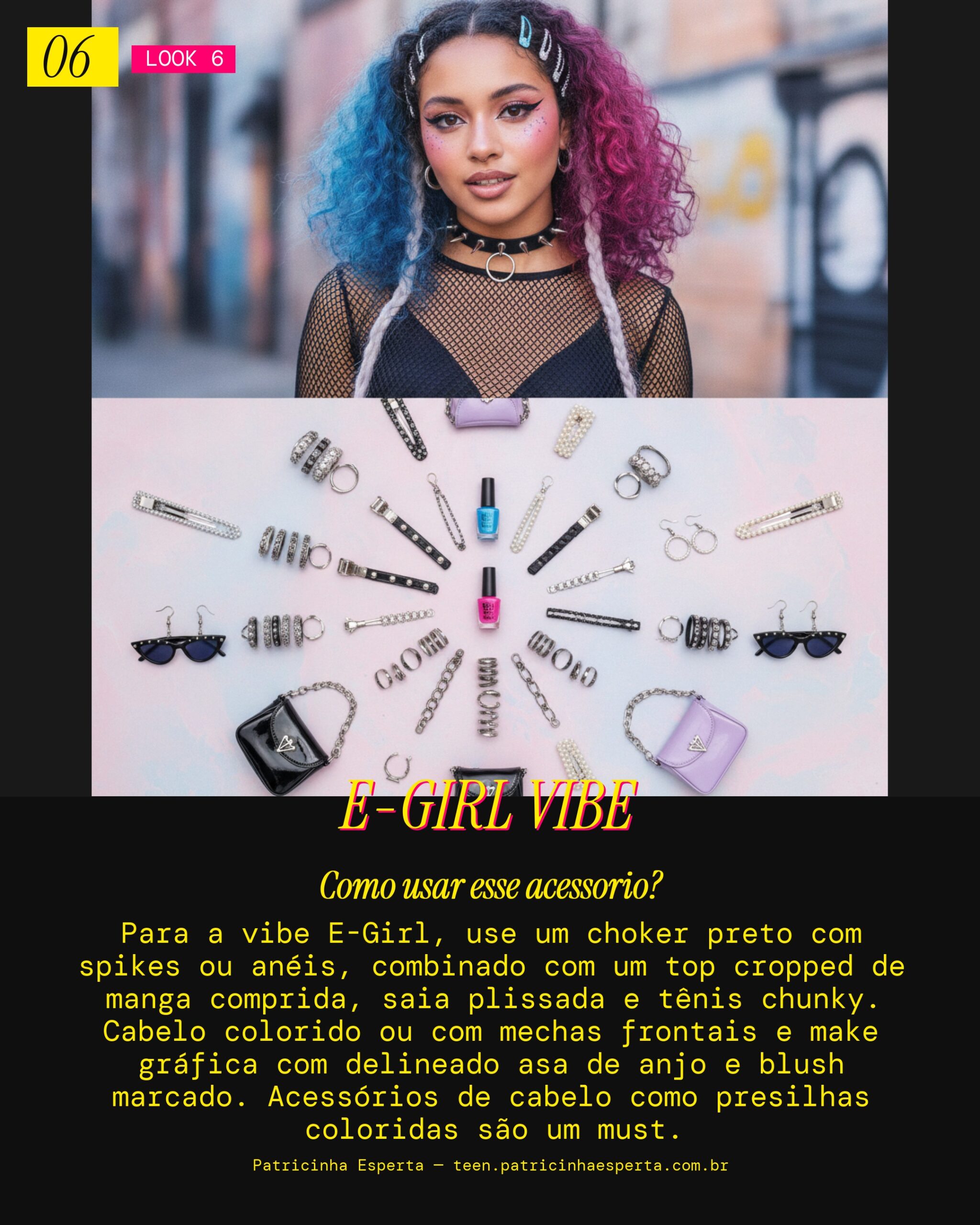 Colar Choker Preto: E-Girl Core