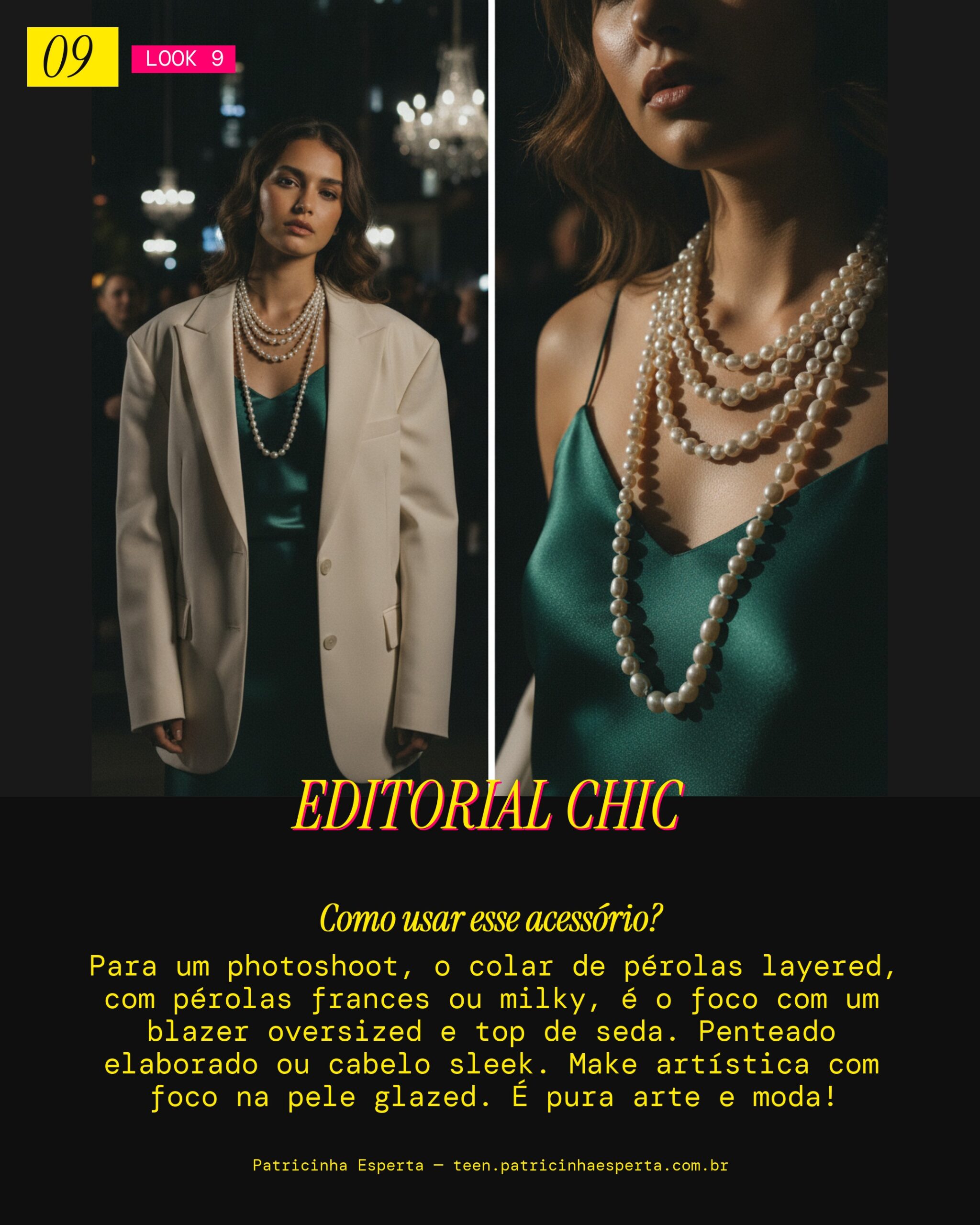 Colar Pérola Layered: Photoshoot Editorial