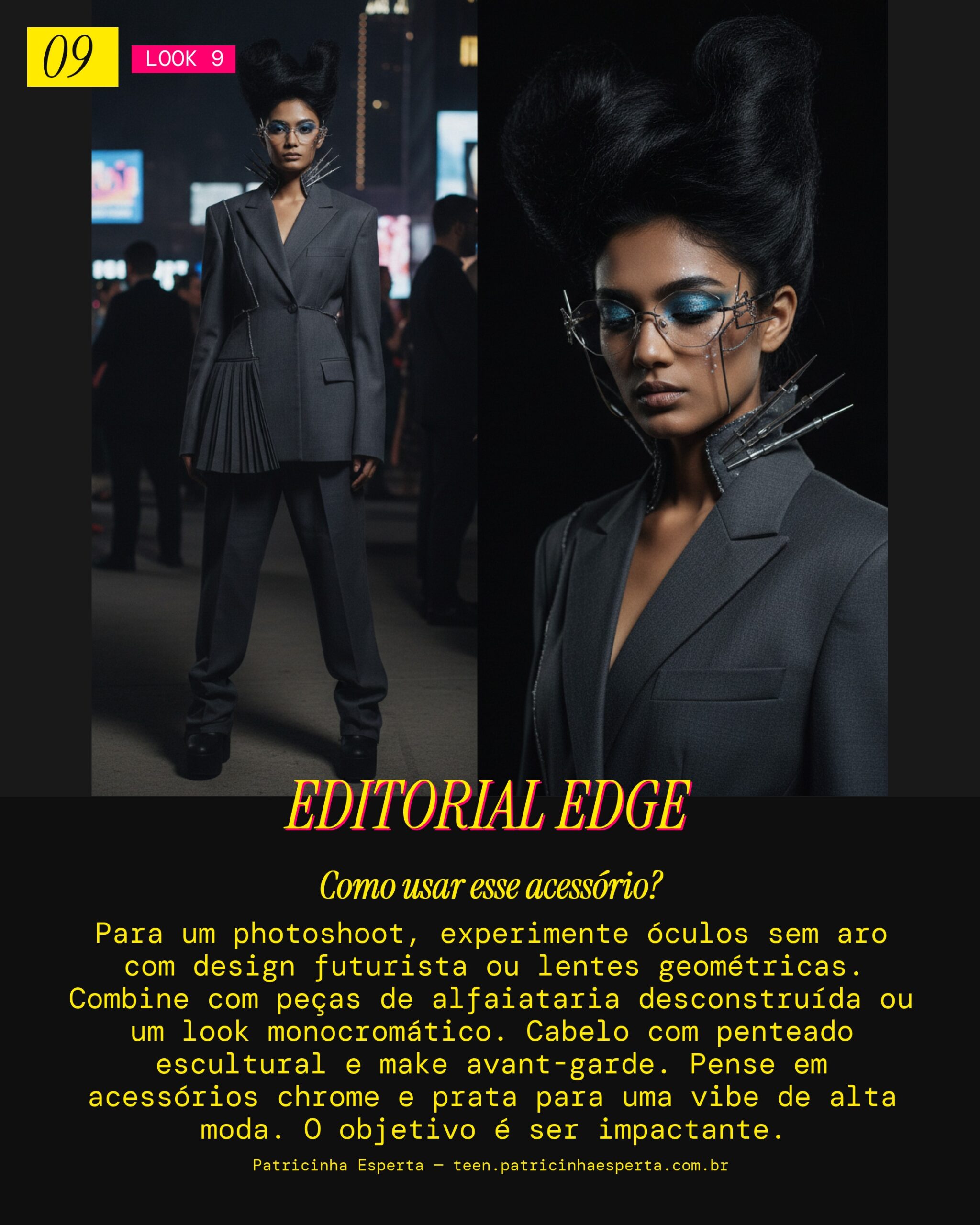 Look 9: Rimless para Photoshoot Editorial