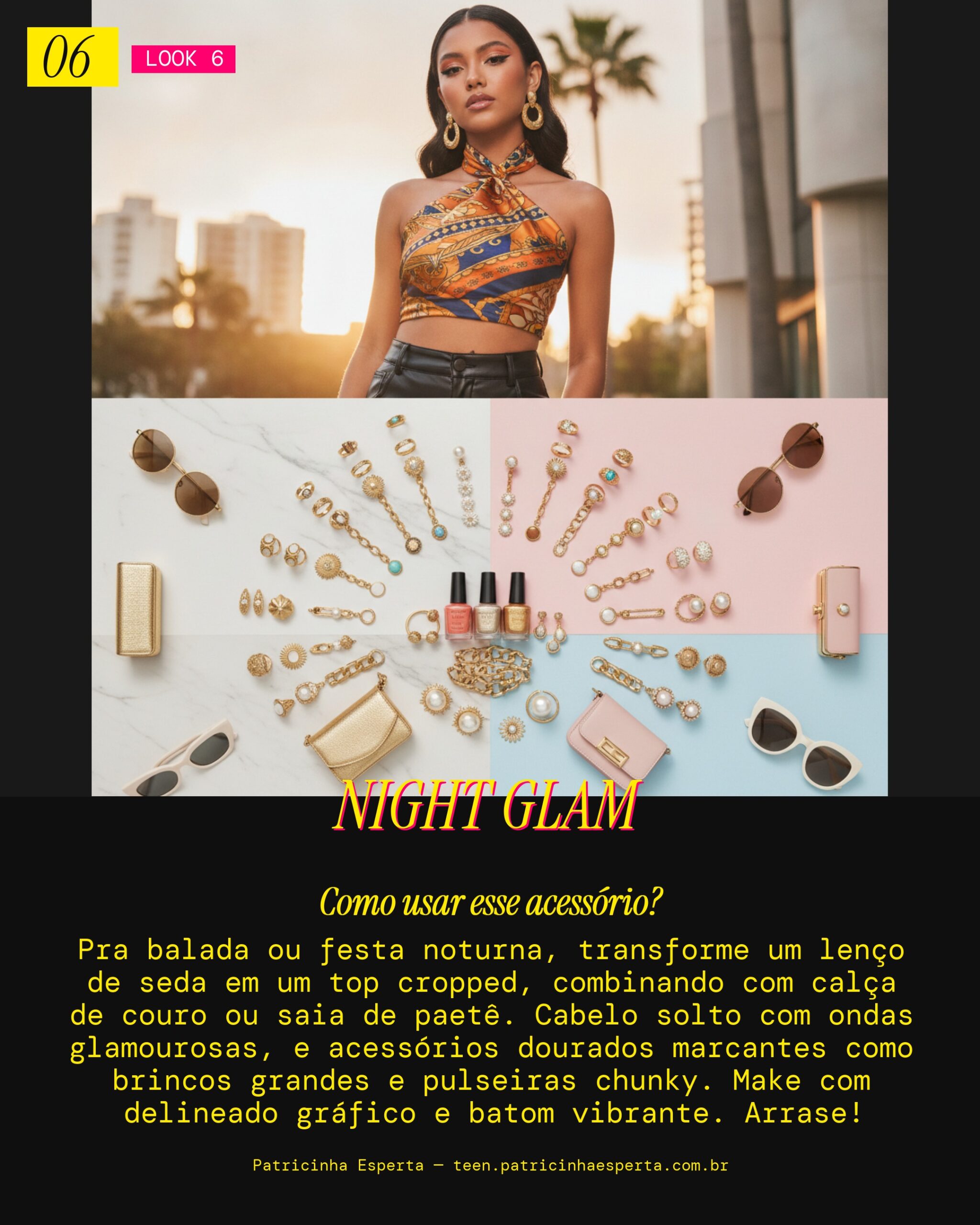 Lenço Night Out Glam