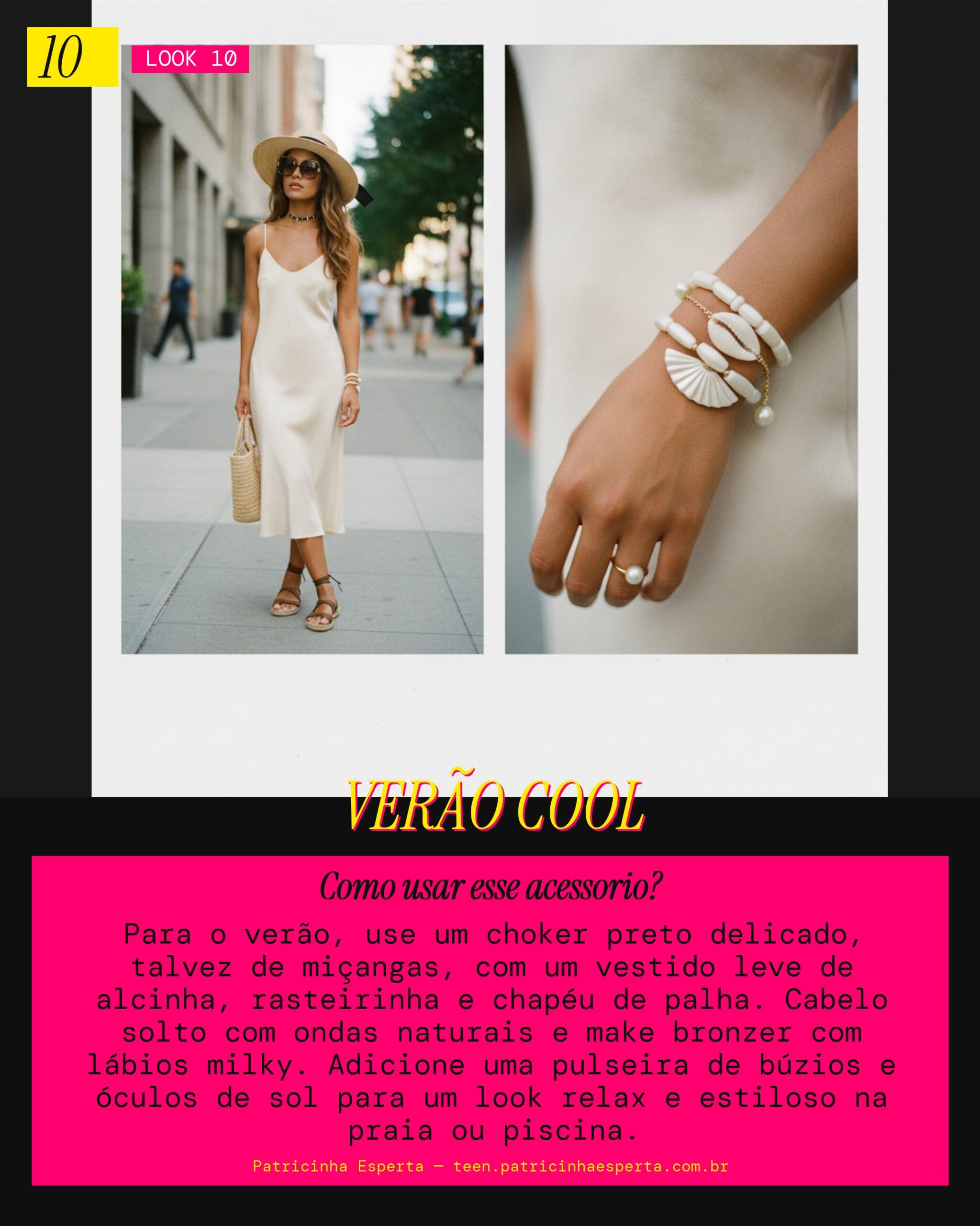 Colar Choker Preto: Summer Chill