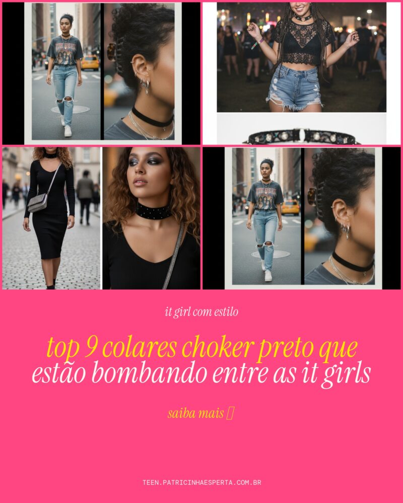 TOP 9 Colares Choker Preto que Estão Bombando entre as IT GIRLS