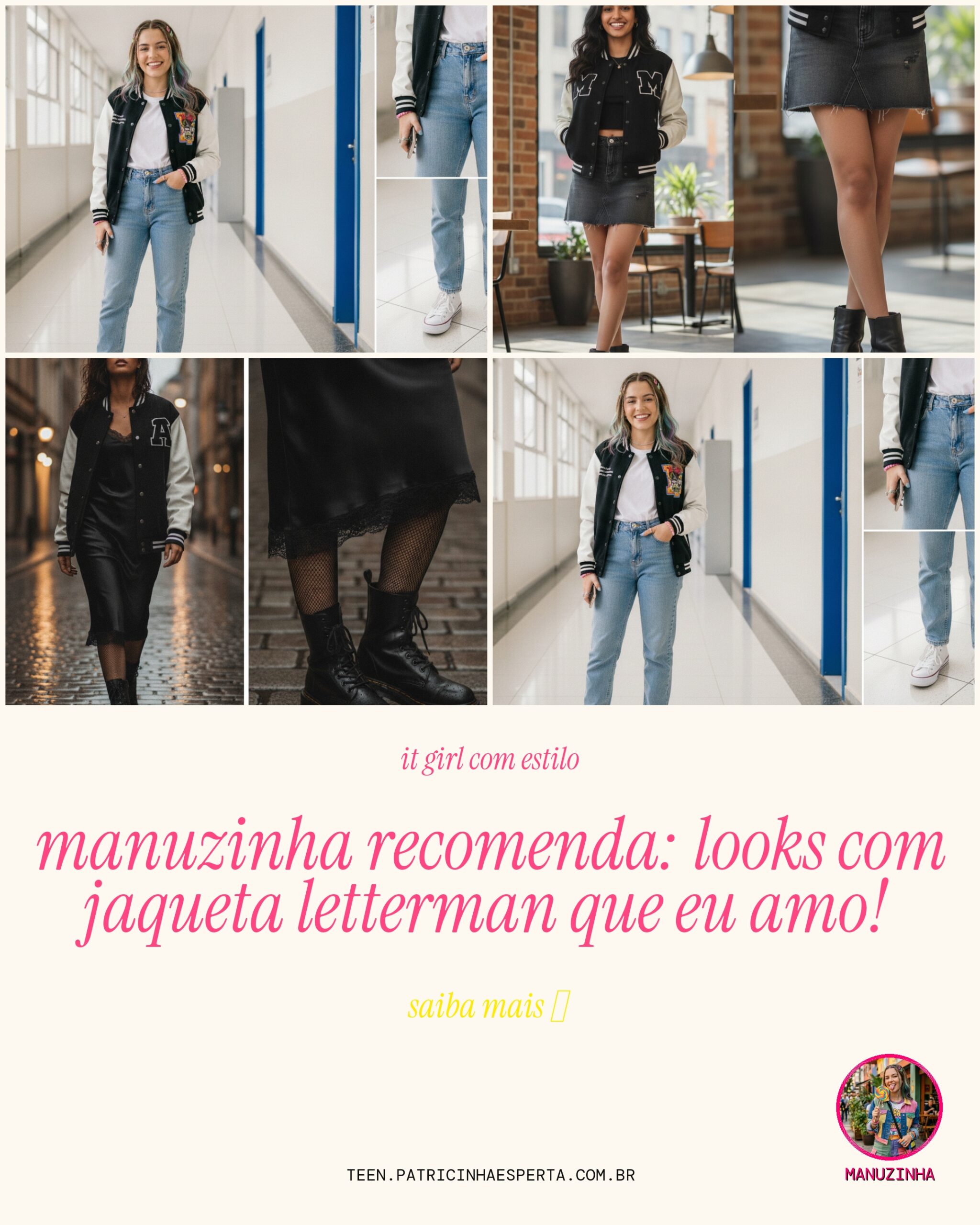 jaqueta letterman preppy