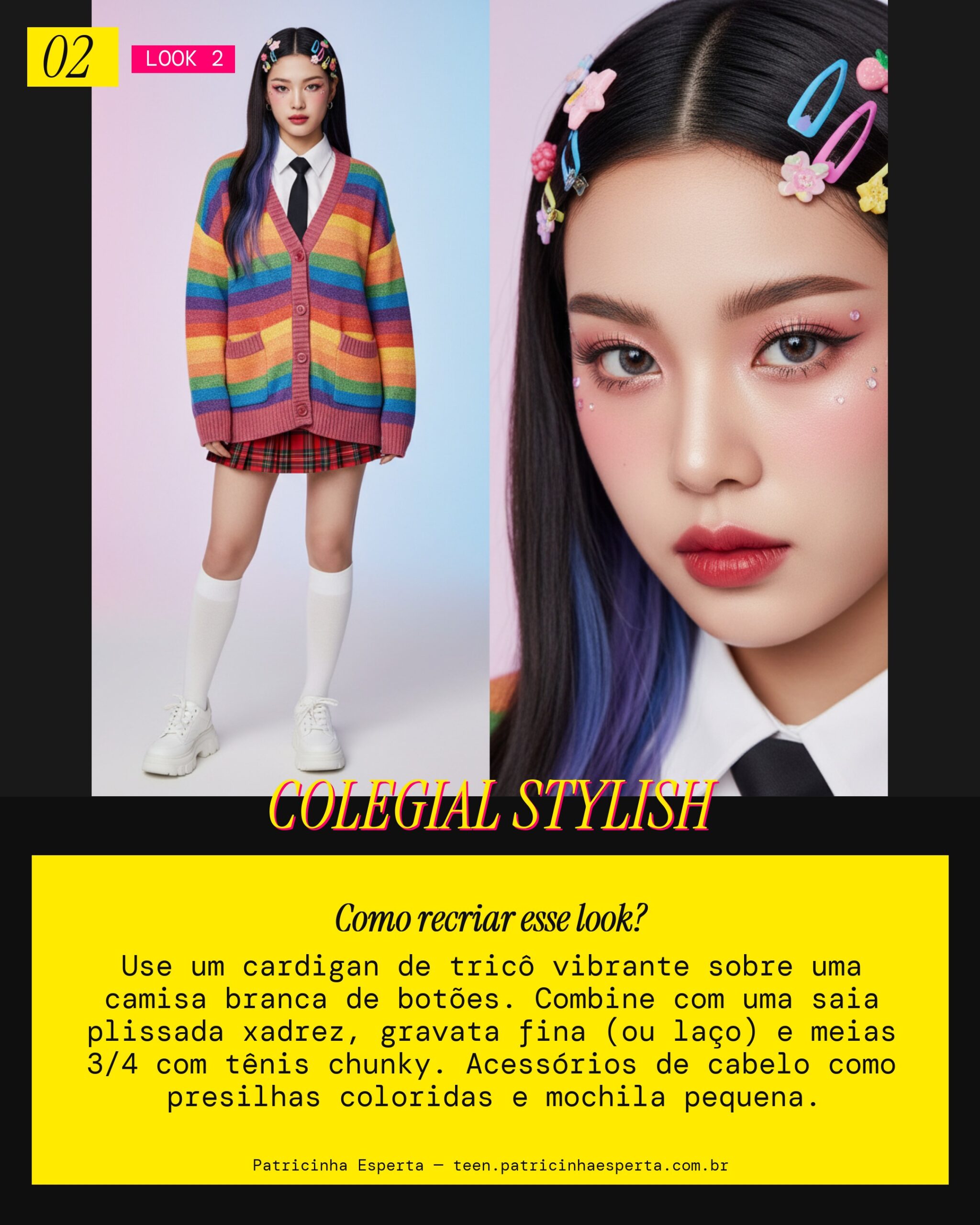 Look 2: Preppy School Crush